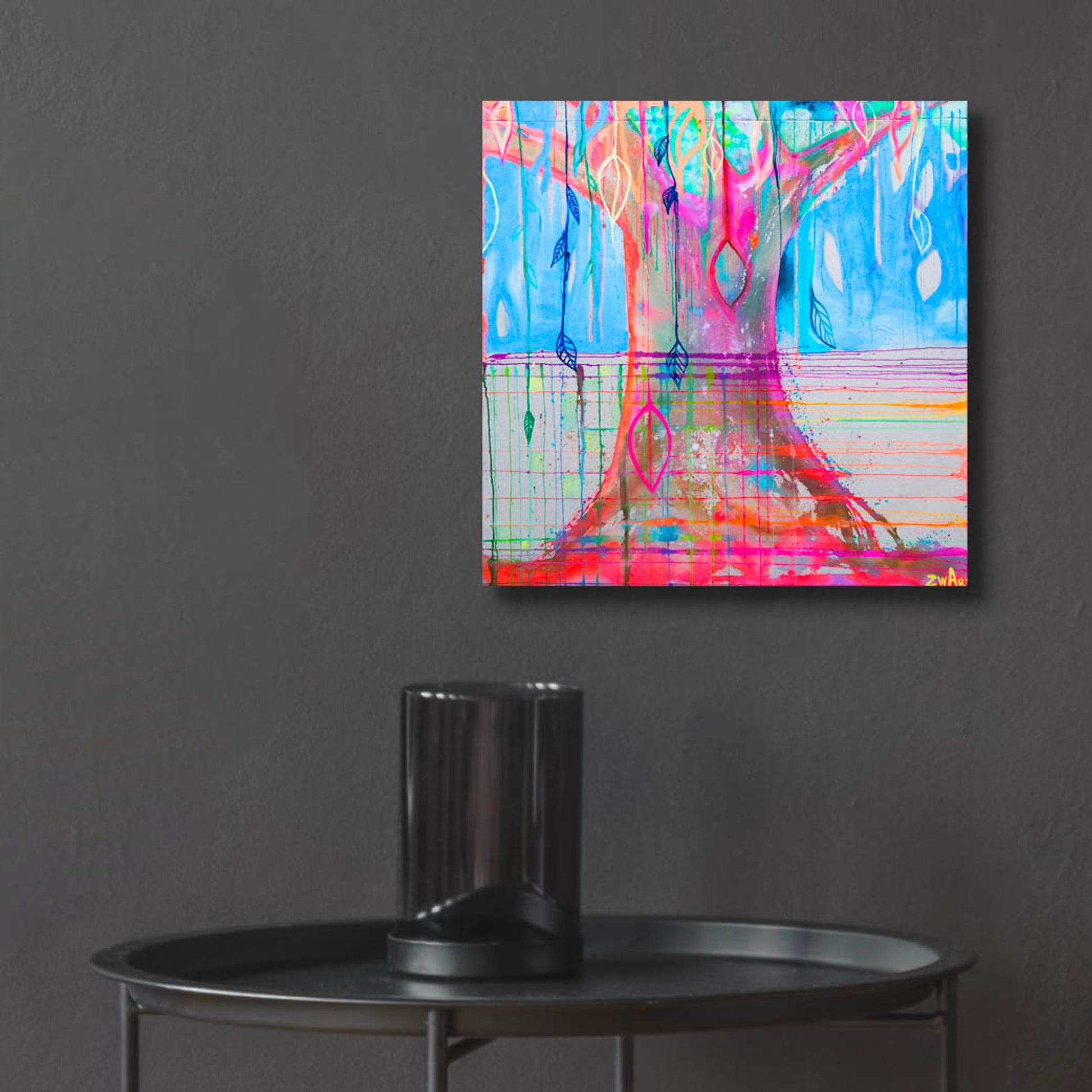 Epic Art 'Energy Tree' by Zwart, Acrylic Glass Wall Art,12x12