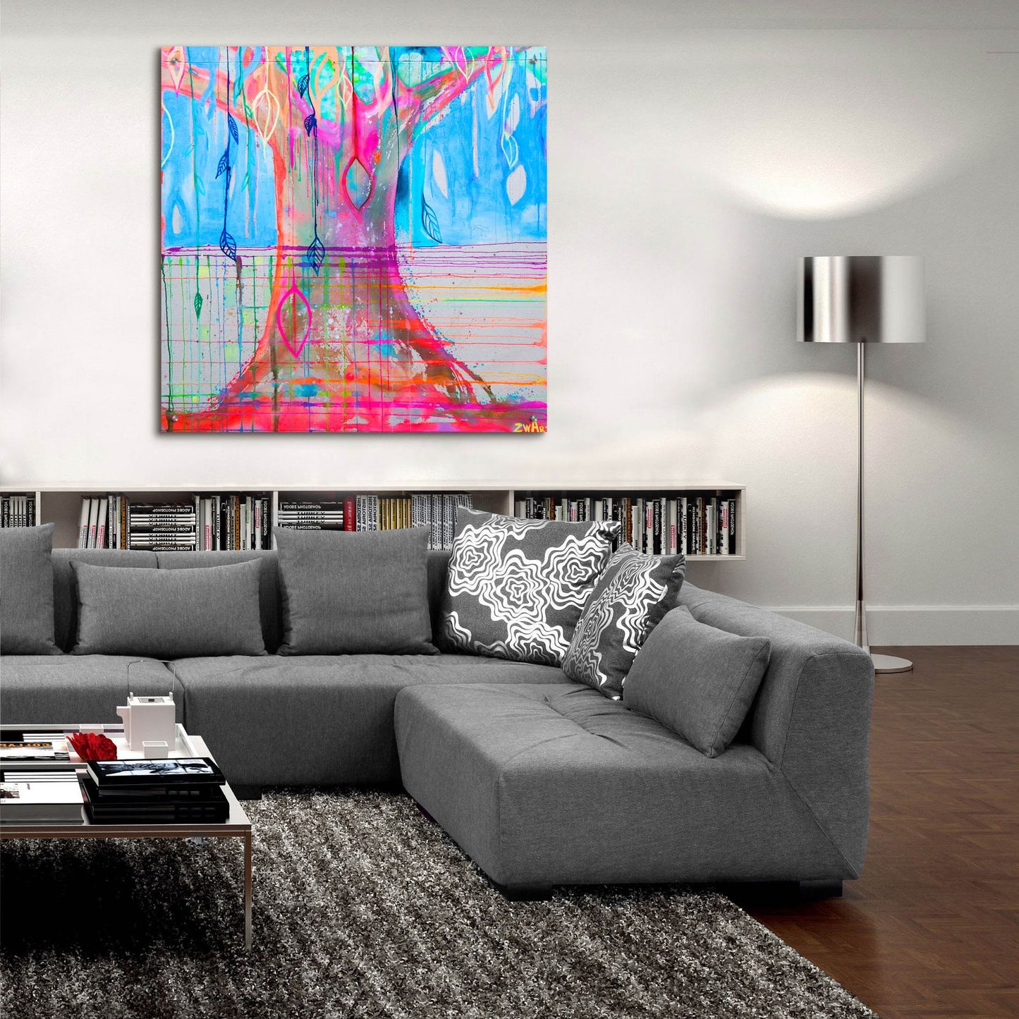 Epic Art 'Energy Tree' by Zwart, Acrylic Glass Wall Art,36x36