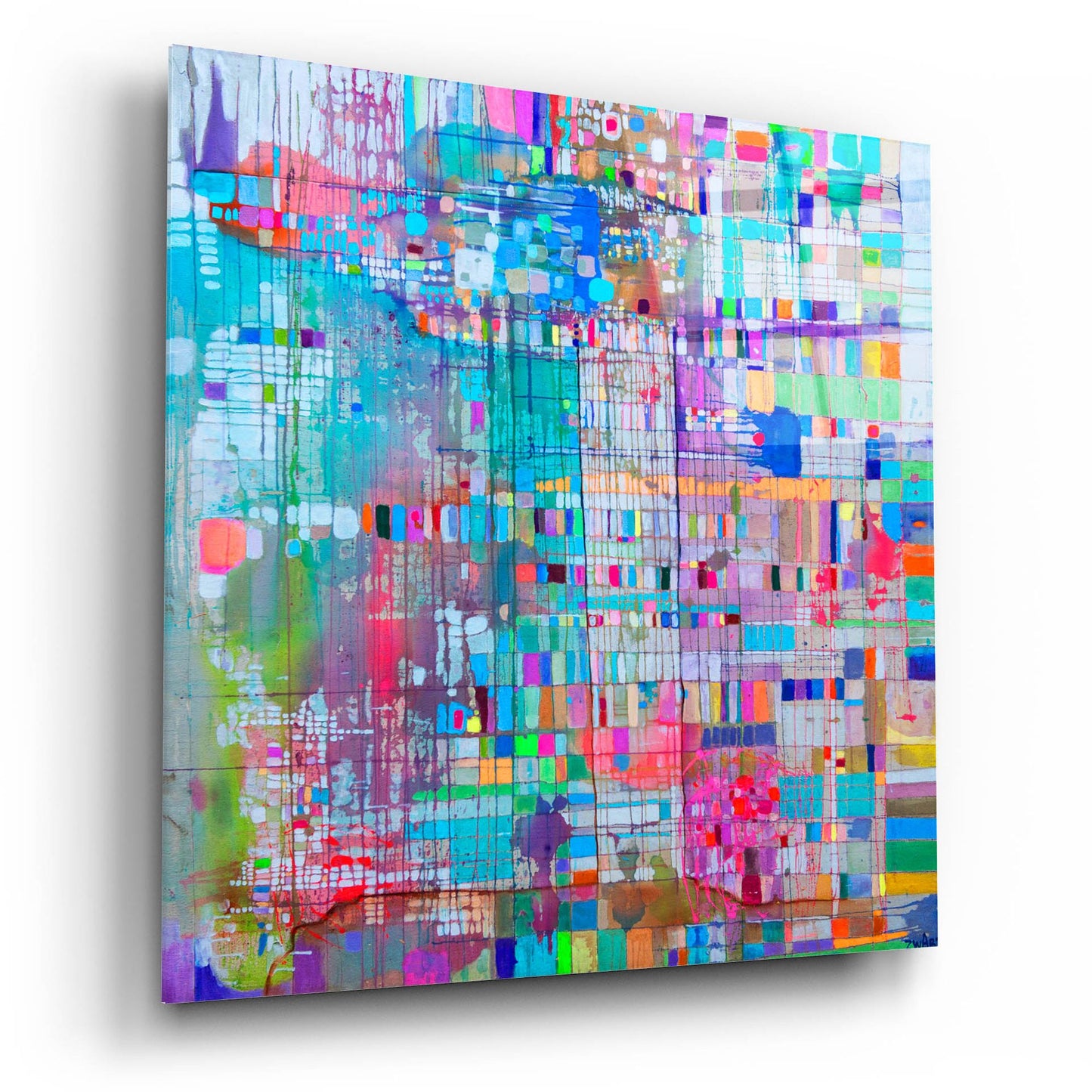 Epic Art 'Matrix Colour Field' by Zwart, Acrylic Glass Wall Art,12x12