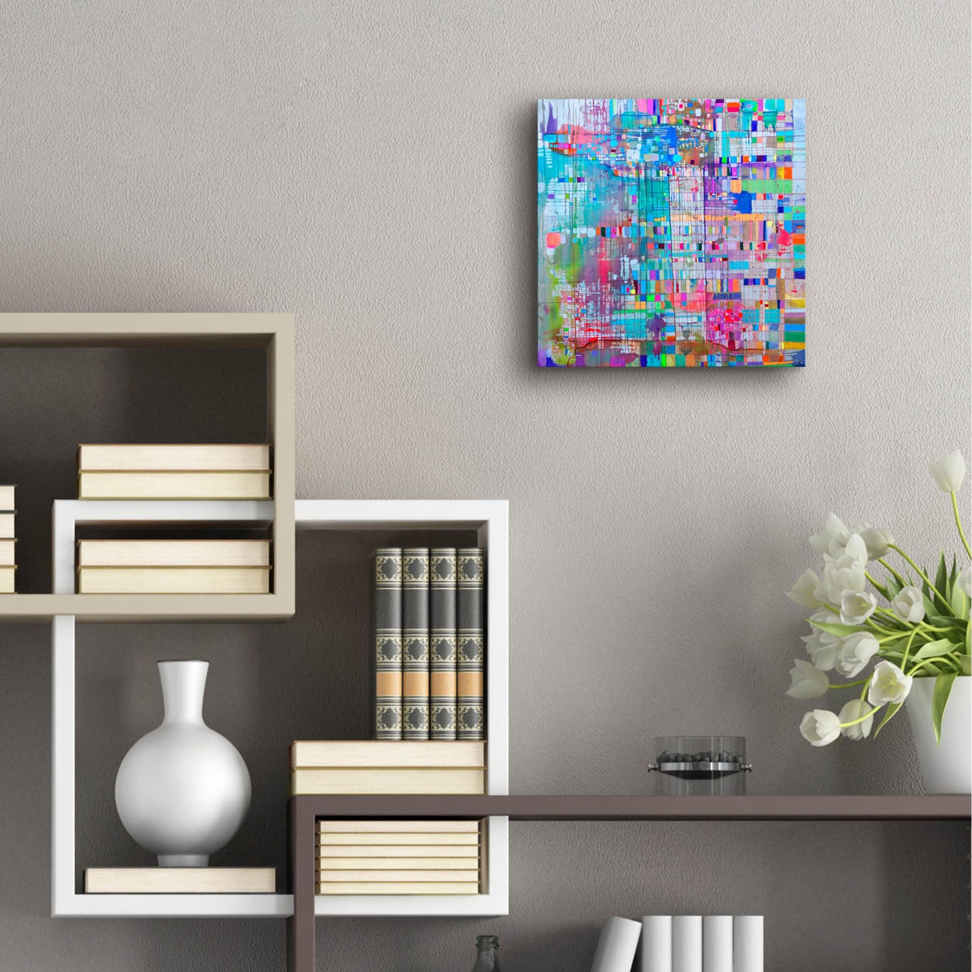 Epic Art 'Matrix Colour Field' by Zwart, Acrylic Glass Wall Art,12x12