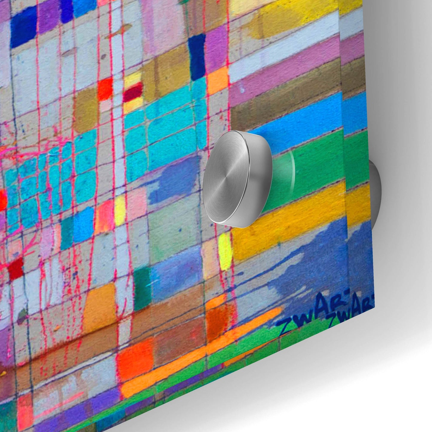 Epic Art 'Matrix Colour Field' by Zwart, Acrylic Glass Wall Art,24x24