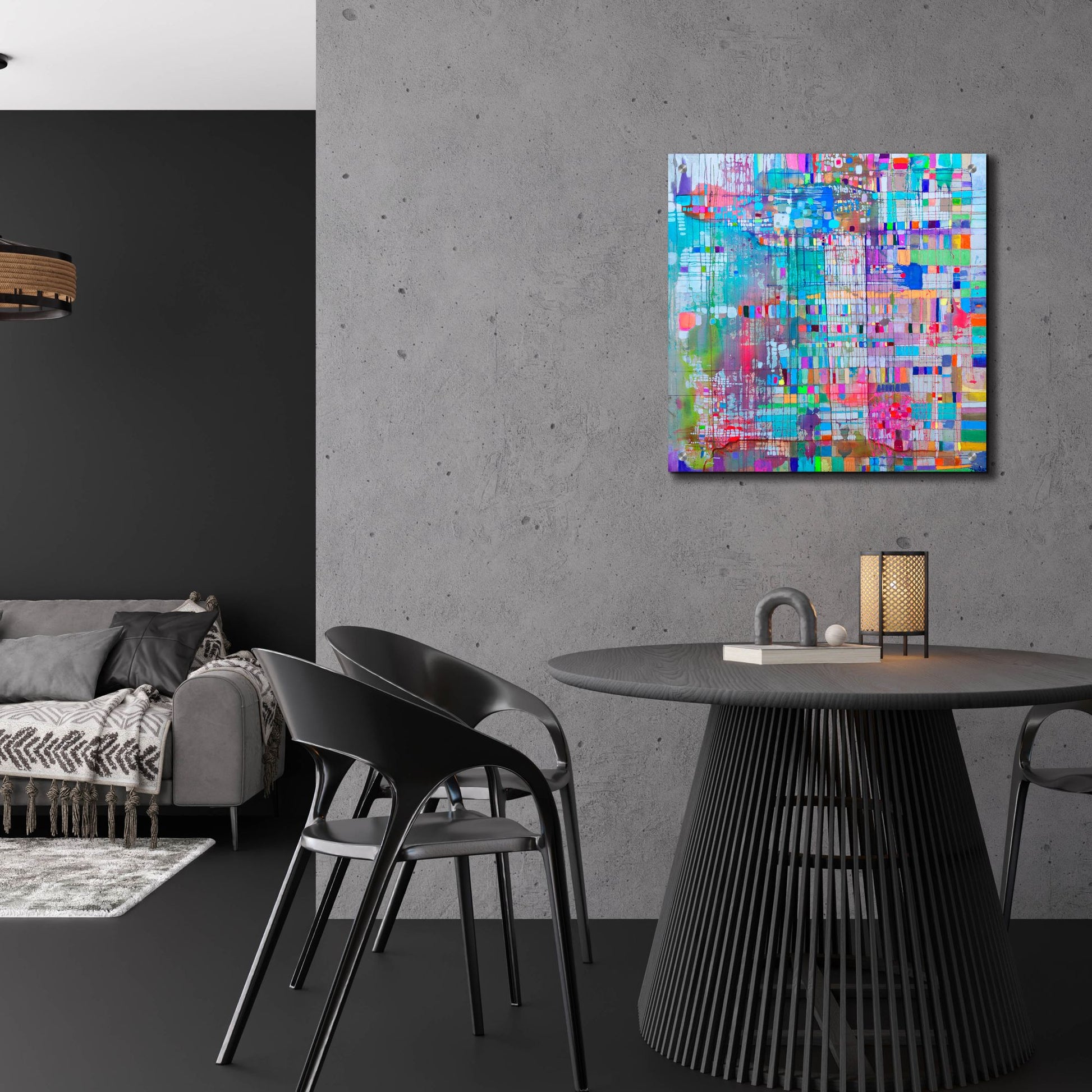 Epic Art 'Matrix Colour Field' by Zwart, Acrylic Glass Wall Art,24x24