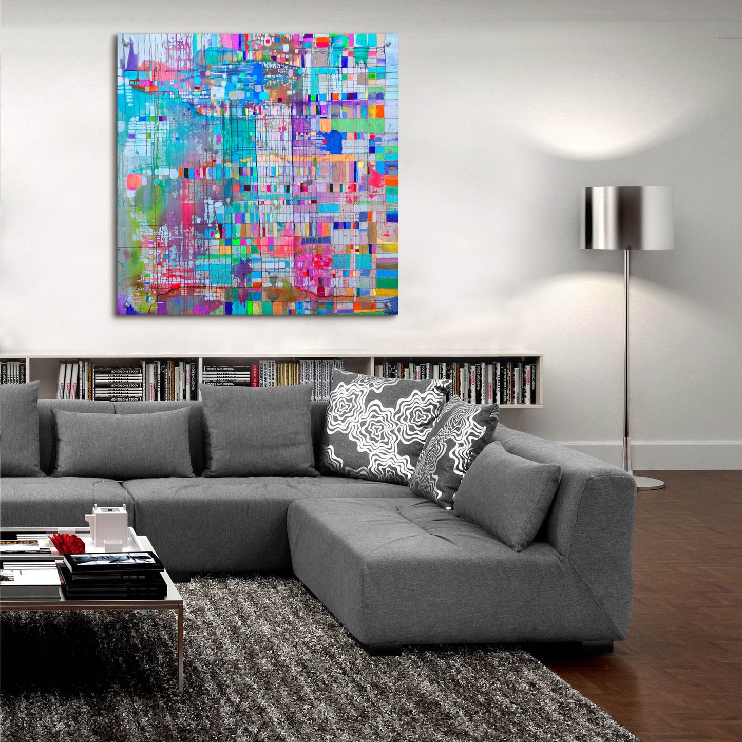 Epic Art 'Matrix Colour Field' by Zwart, Acrylic Glass Wall Art,36x36