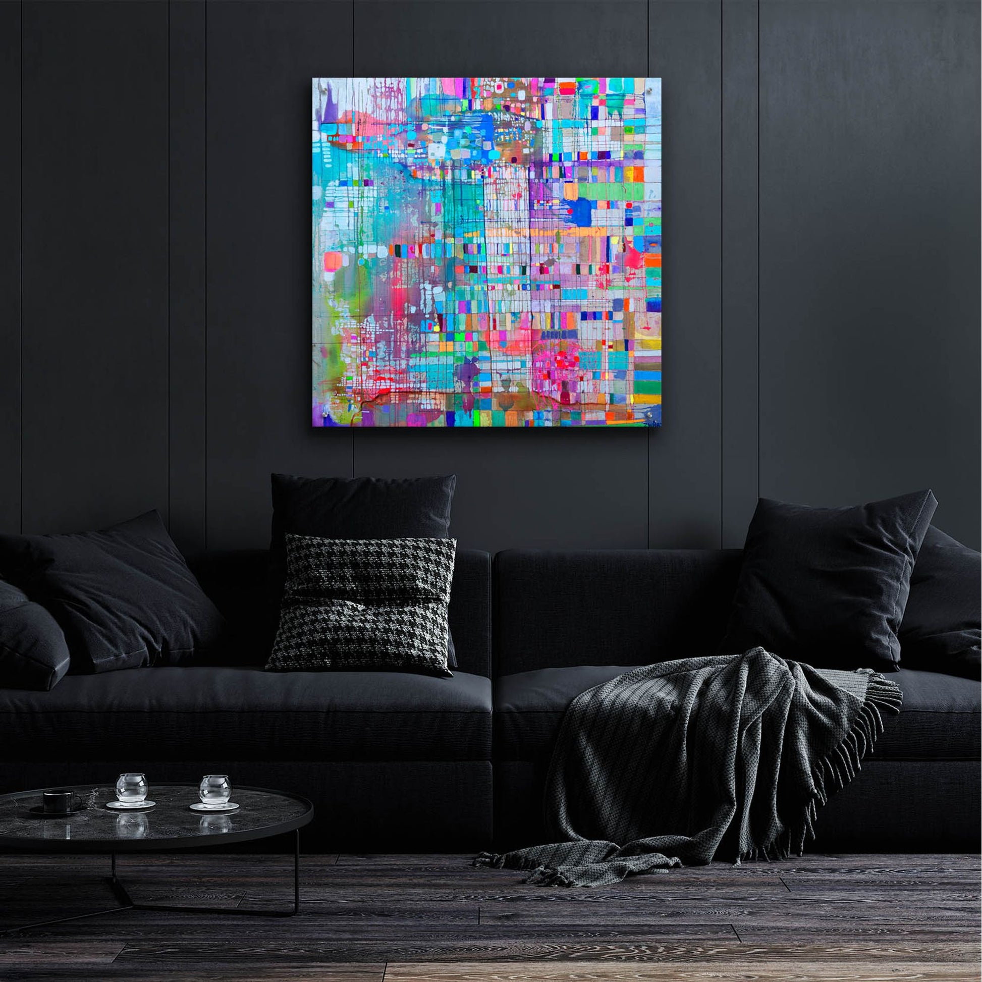 Epic Art 'Matrix Colour Field' by Zwart, Acrylic Glass Wall Art,36x36