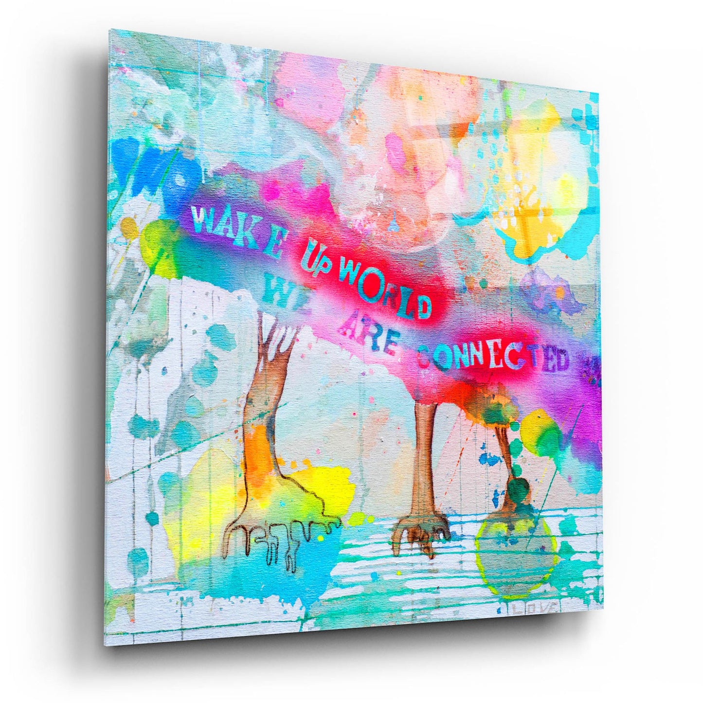 Epic Art 'Wake Up World' by Zwart, Acrylic Glass Wall Art,12x12