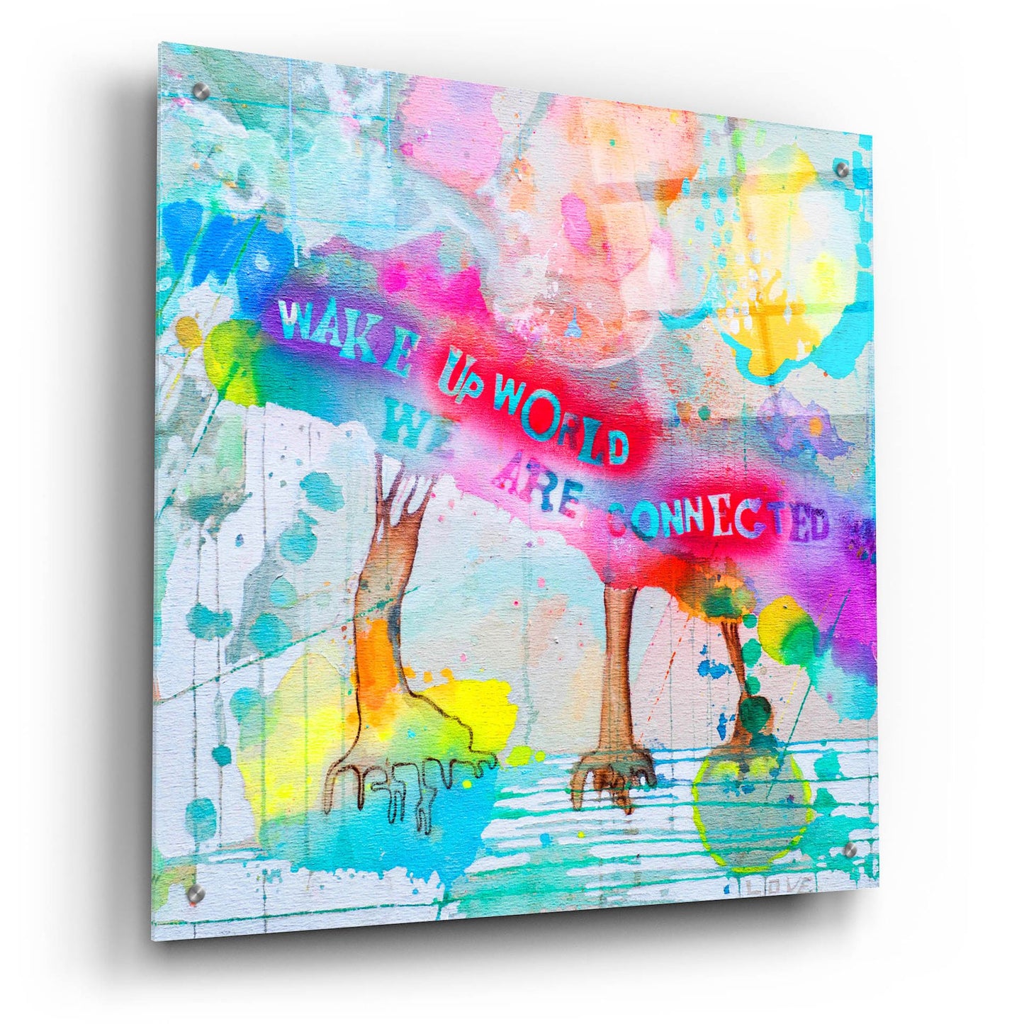 Epic Art 'Wake Up World' by Zwart, Acrylic Glass Wall Art,24x24