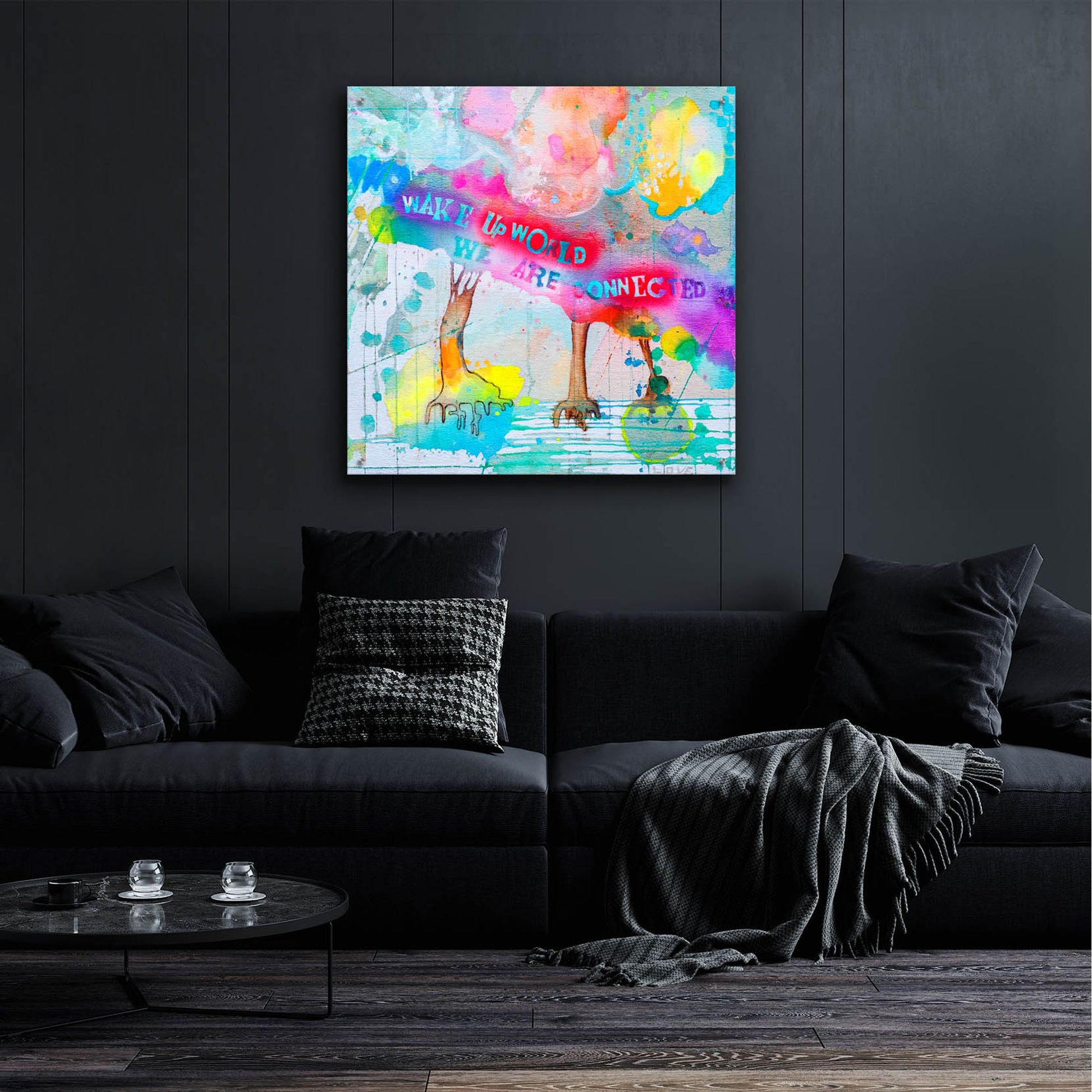 Epic Art 'Wake Up World' by Zwart, Acrylic Glass Wall Art,36x36