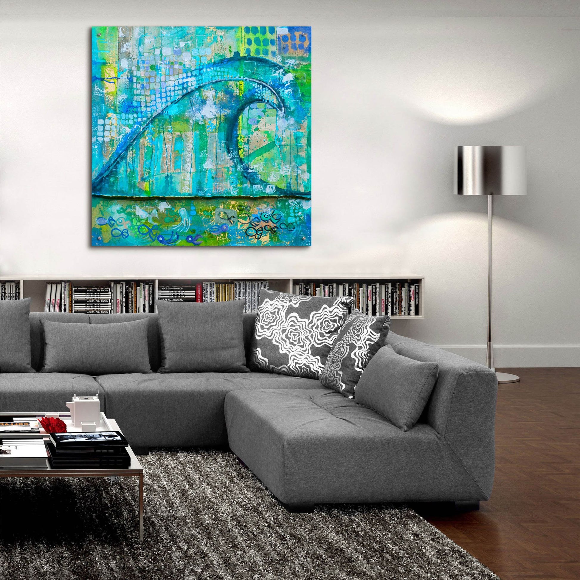 Epic Art 'Wave Fish' by Zwart, Acrylic Glass Wall Art,36x36