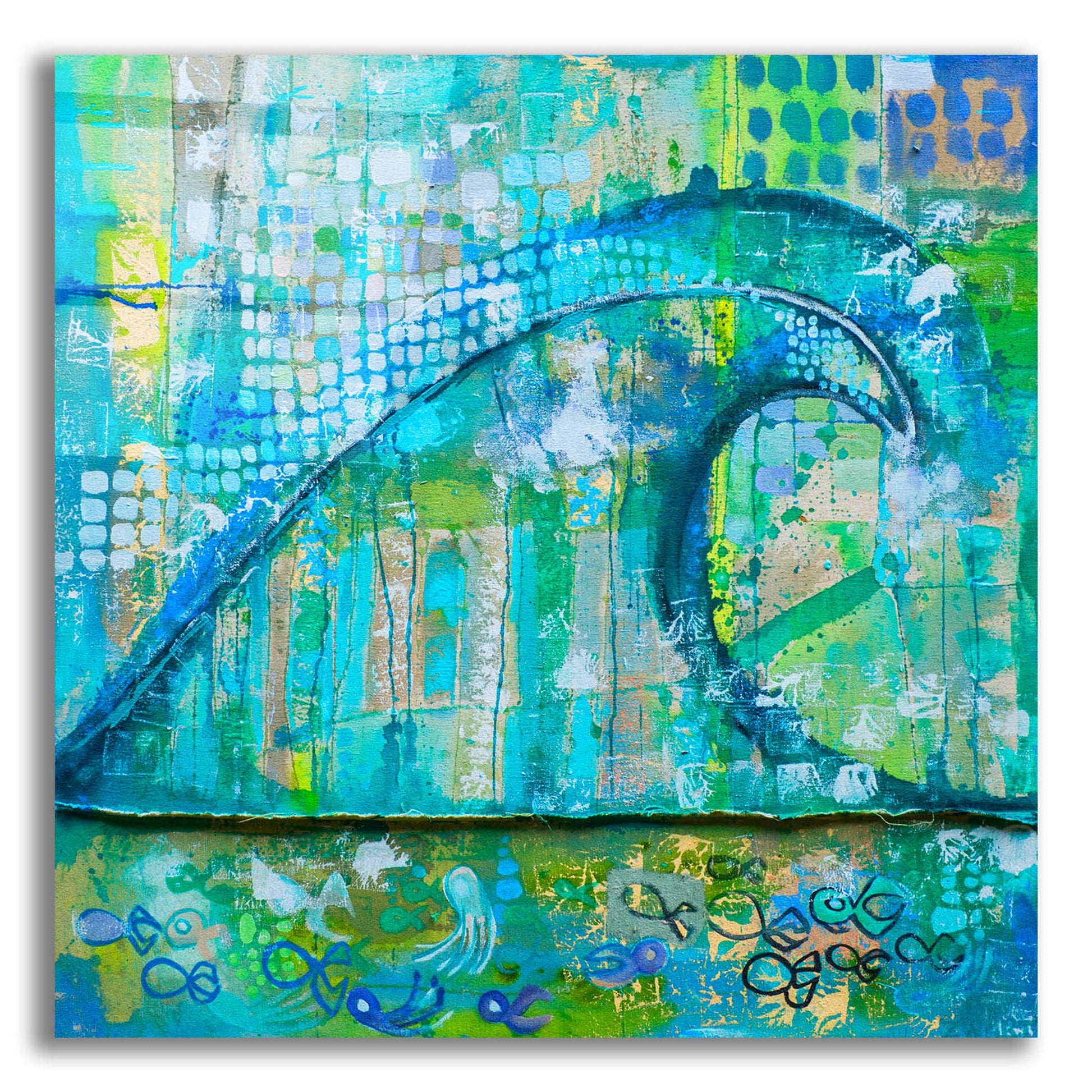 Epic Art 'Wave Fish' by Zwart, Acrylic Glass Wall Art