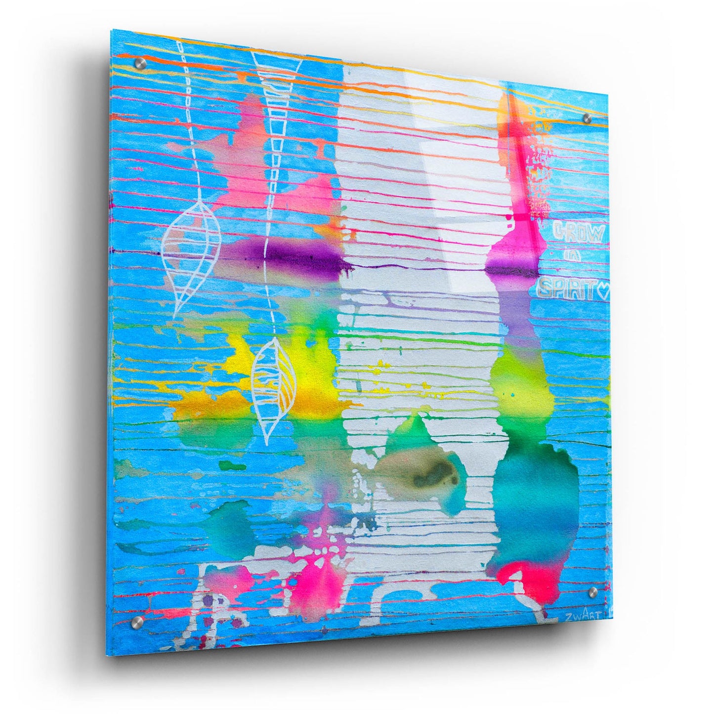 Epic Art 'White Trunk' by Zwart, Acrylic Glass Wall Art,24x24