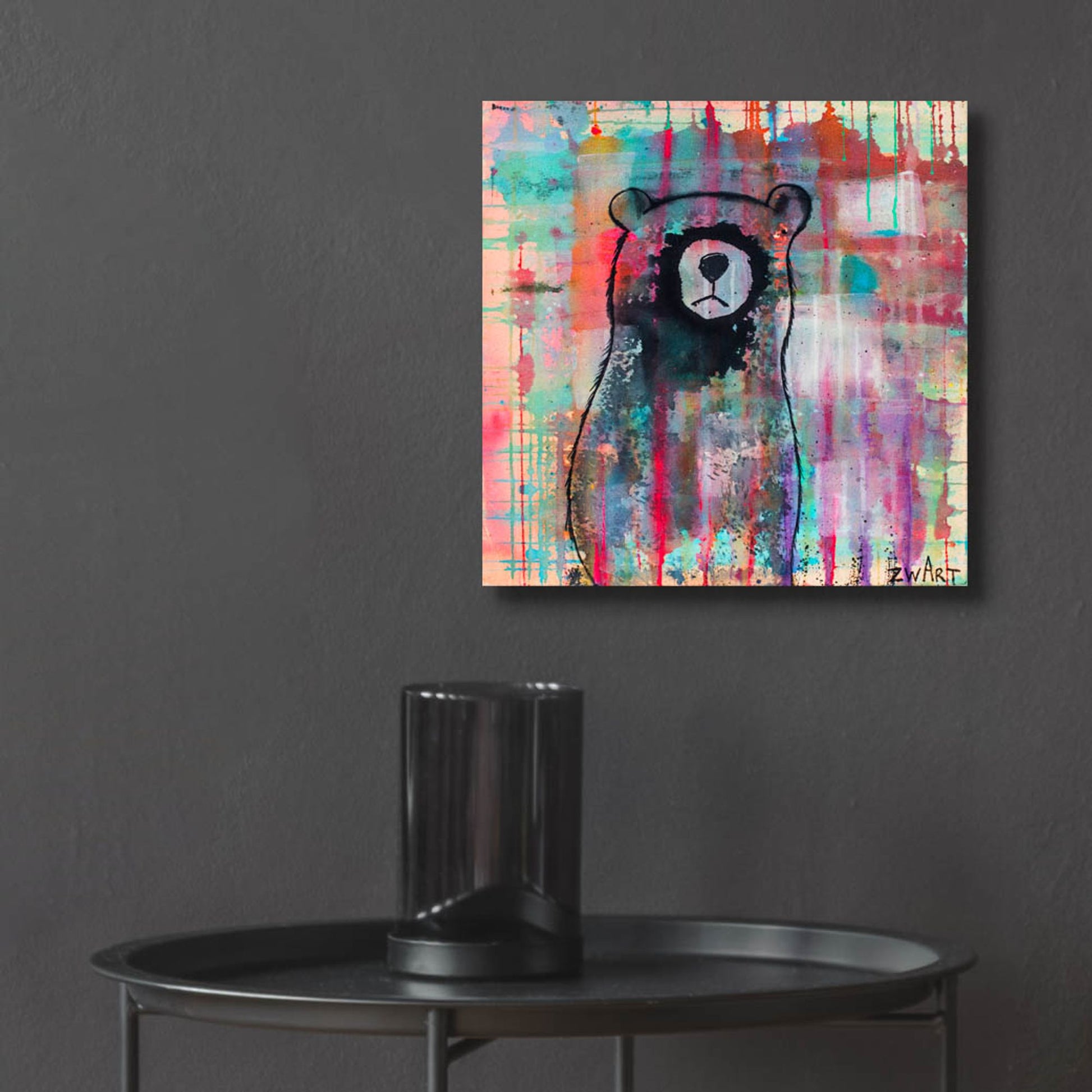 Epic Art 'Bear Meditates' by Zwart, Acrylic Glass Wall Art,12x12