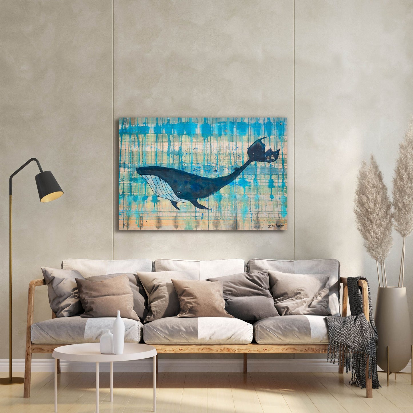 Epic Art 'Black Whale ' by Zwart, Acrylic Glass Wall Art,36x24