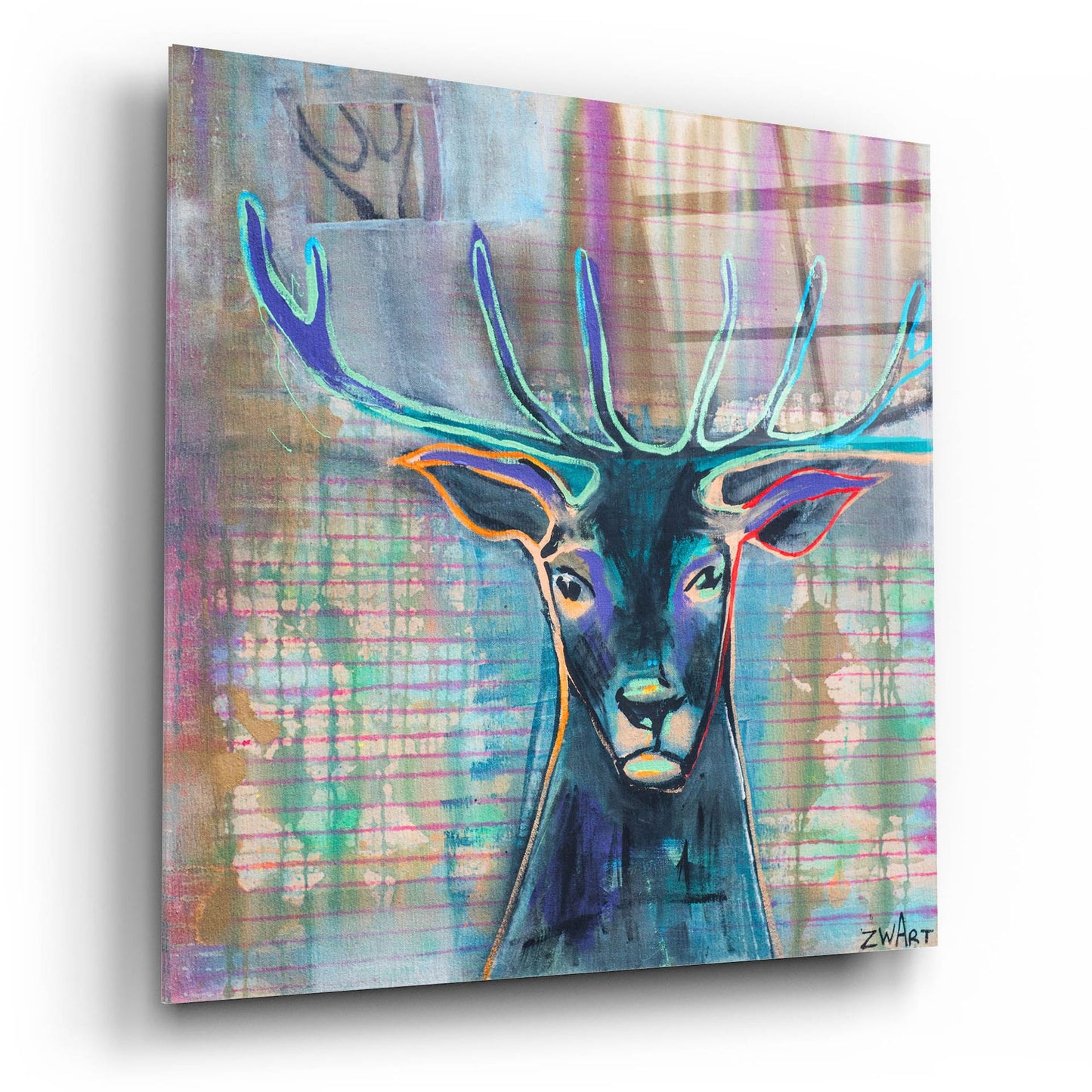 Epic Art 'Dear Deer' by Zwart, Acrylic Glass Wall Art,12x12