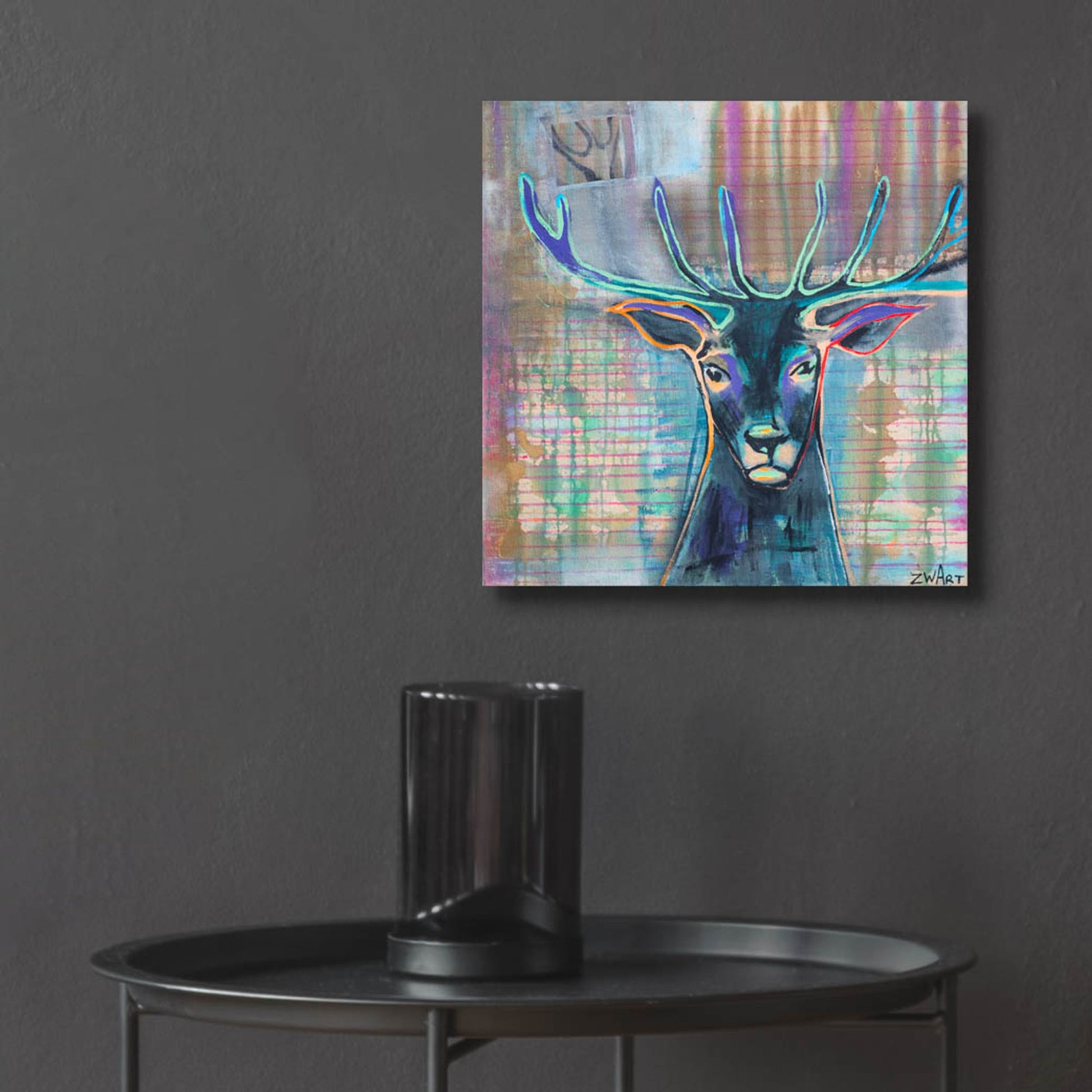 Epic Art 'Dear Deer' by Zwart, Acrylic Glass Wall Art,12x12