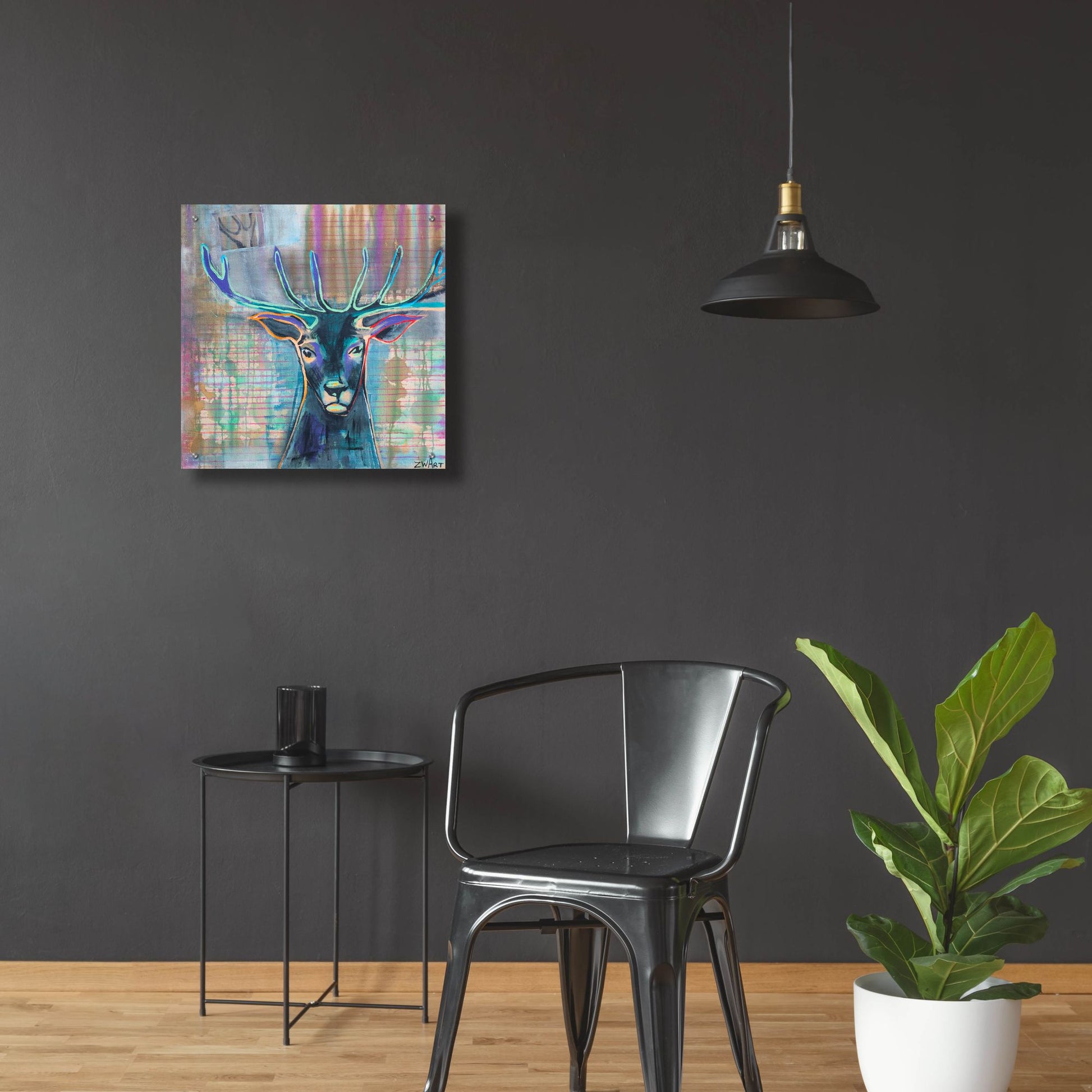 Epic Art 'Dear Deer' by Zwart, Acrylic Glass Wall Art,24x24