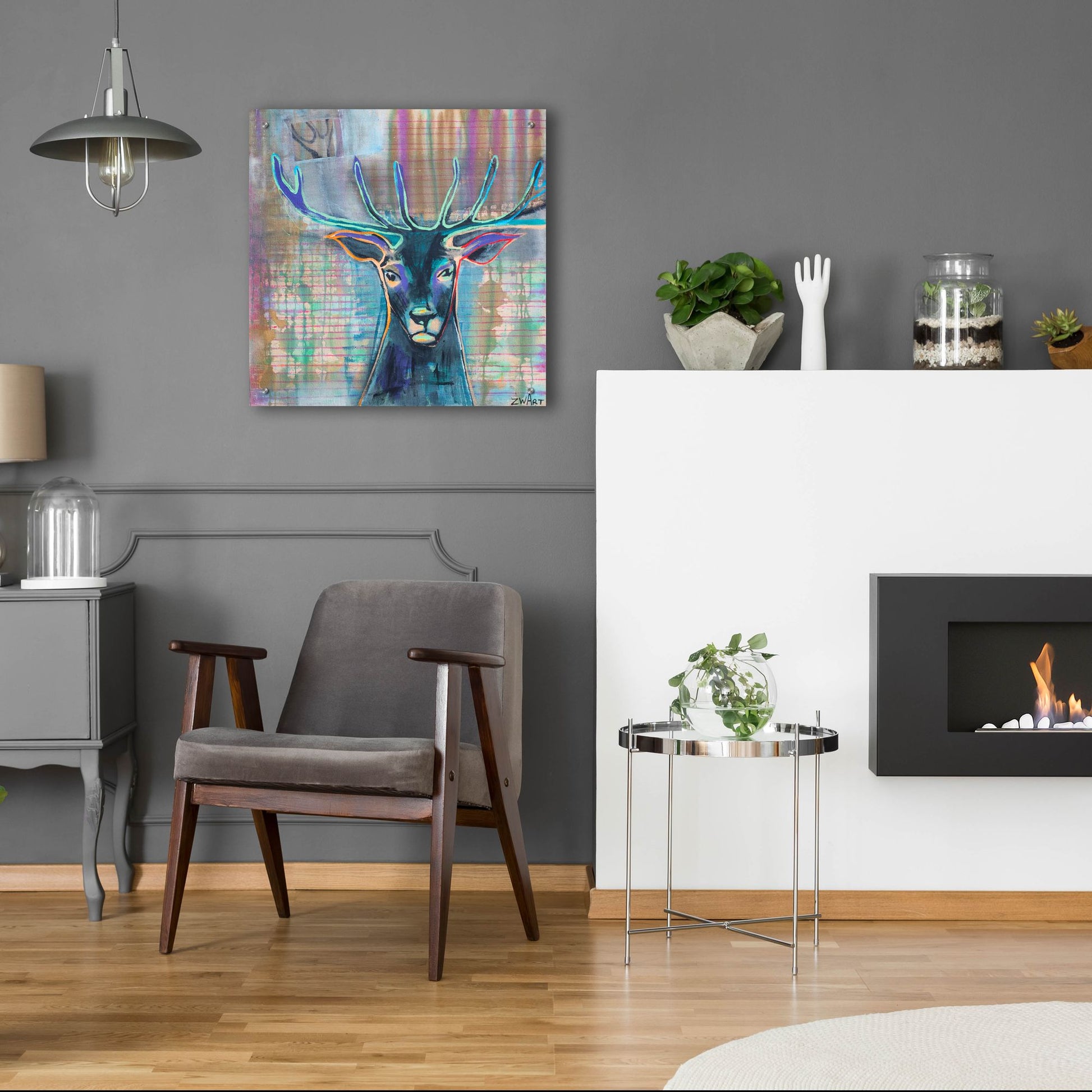 Epic Art 'Dear Deer' by Zwart, Acrylic Glass Wall Art,24x24