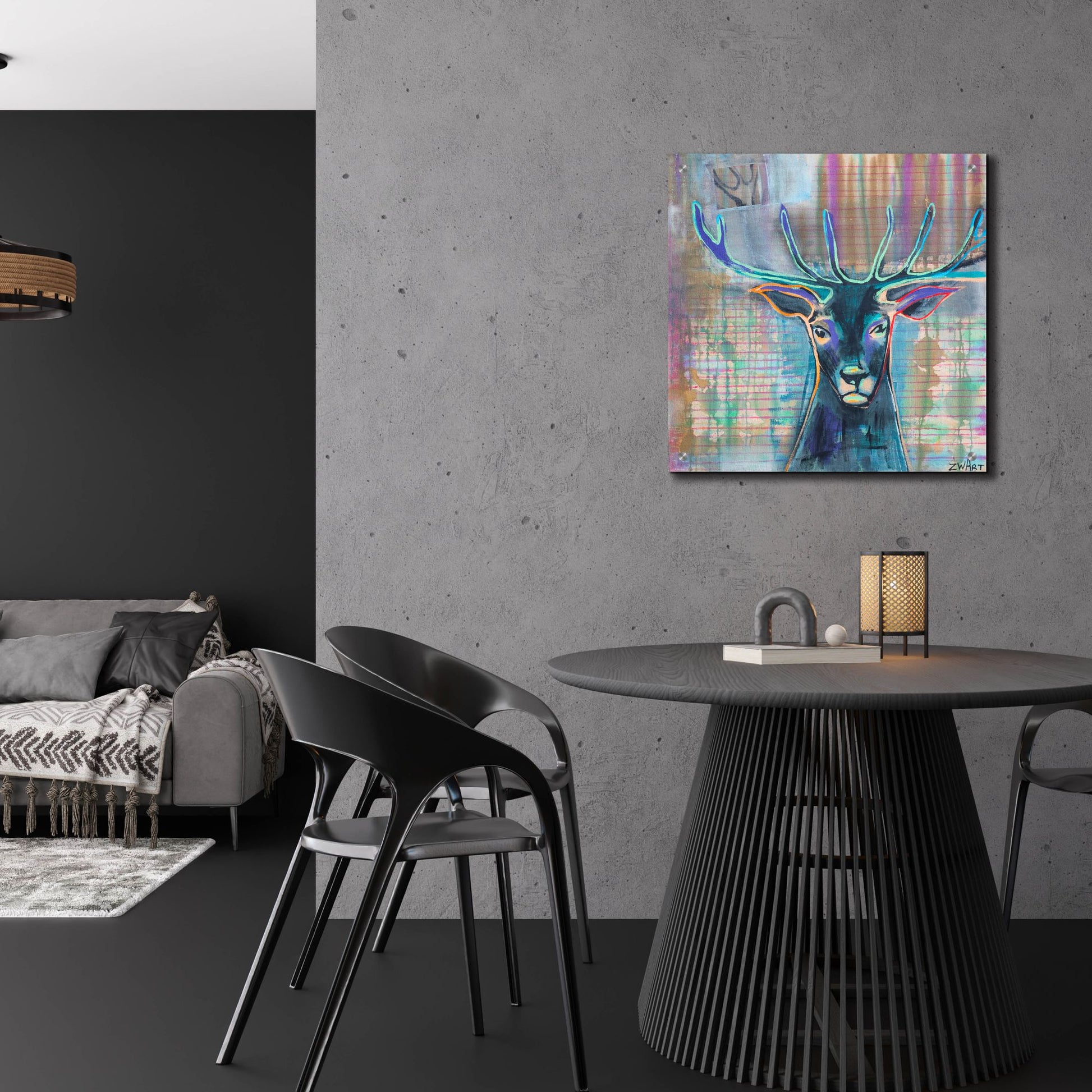 Epic Art 'Dear Deer' by Zwart, Acrylic Glass Wall Art,24x24