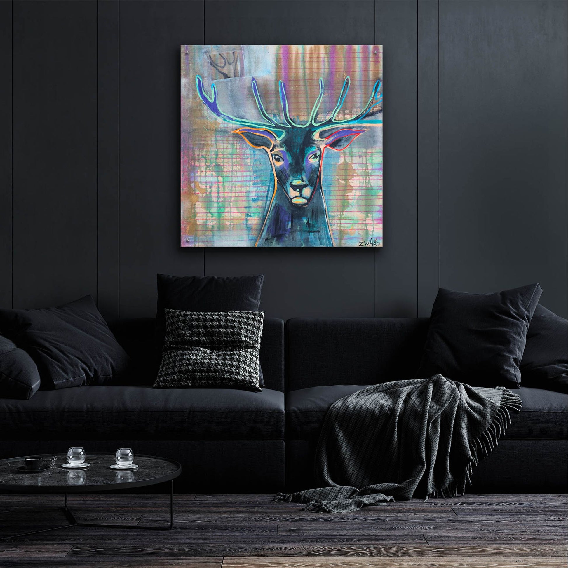 Epic Art 'Dear Deer' by Zwart, Acrylic Glass Wall Art,36x36