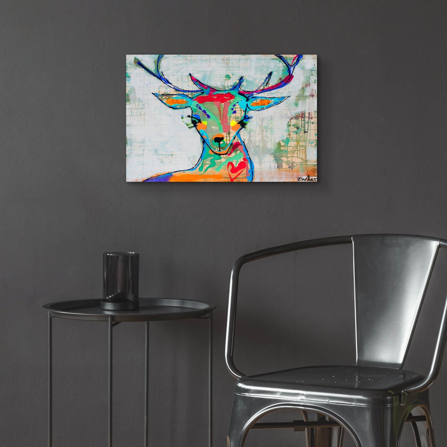 Epic Art 'Deer Mist' by Zwart, Acrylic Glass Wall Art,24x16