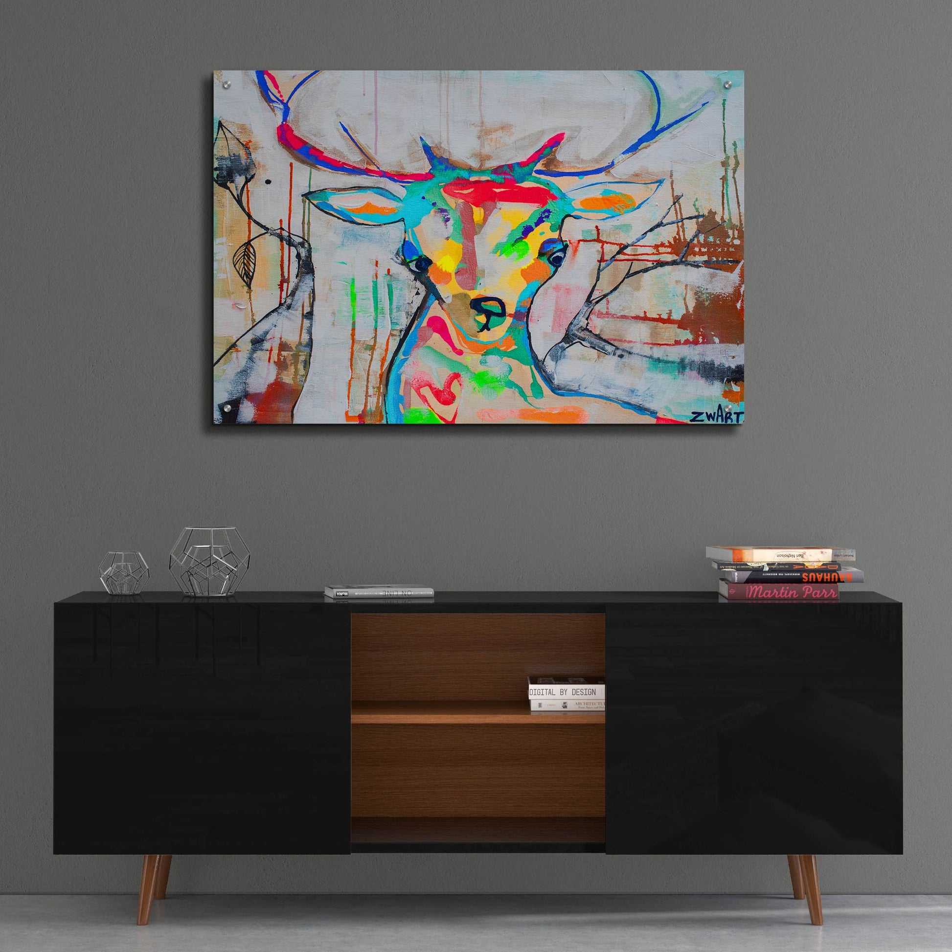 Epic Art 'Deer Soul' by Zwart, Acrylic Glass Wall Art,36x24