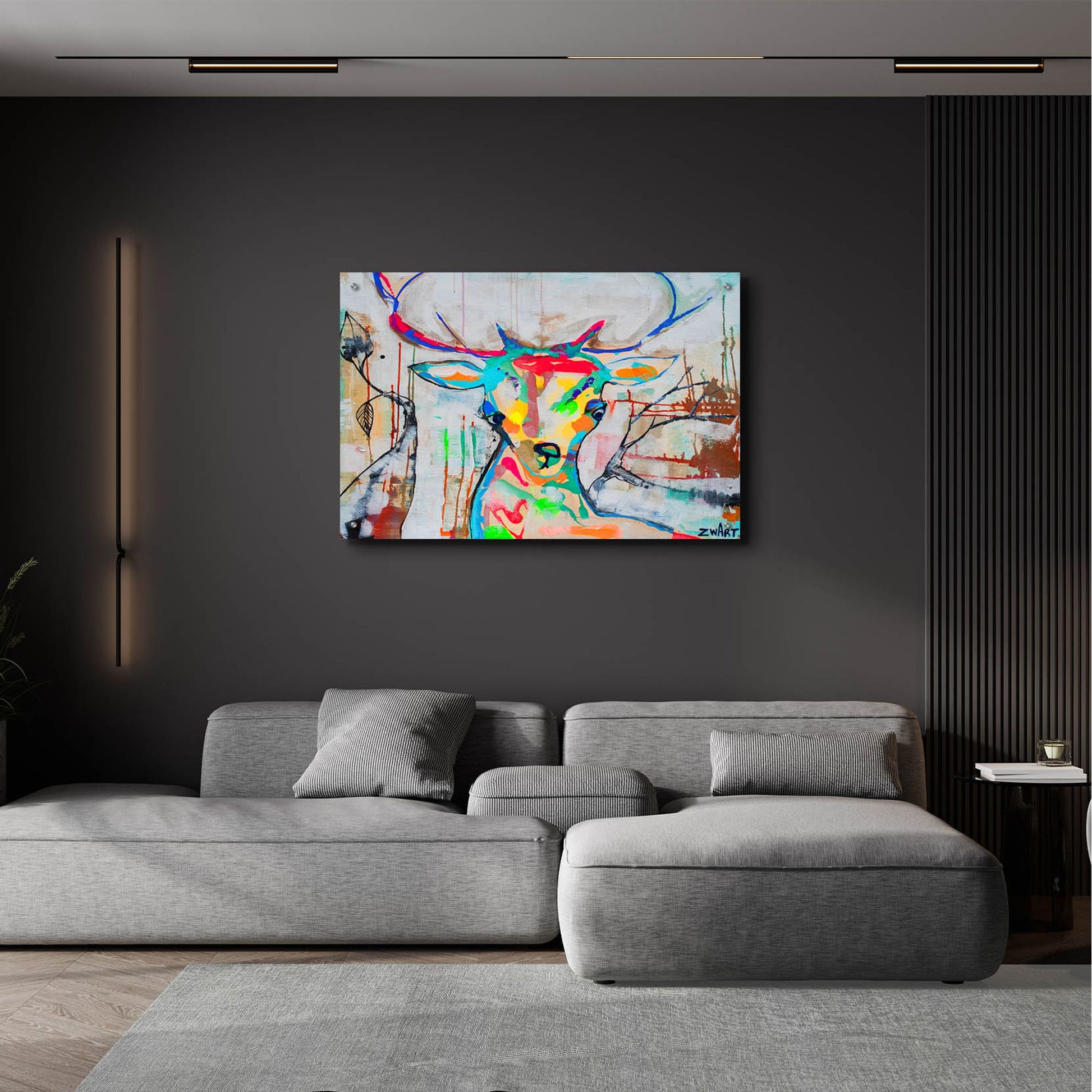 Epic Art 'Deer Soul' by Zwart, Acrylic Glass Wall Art,36x24