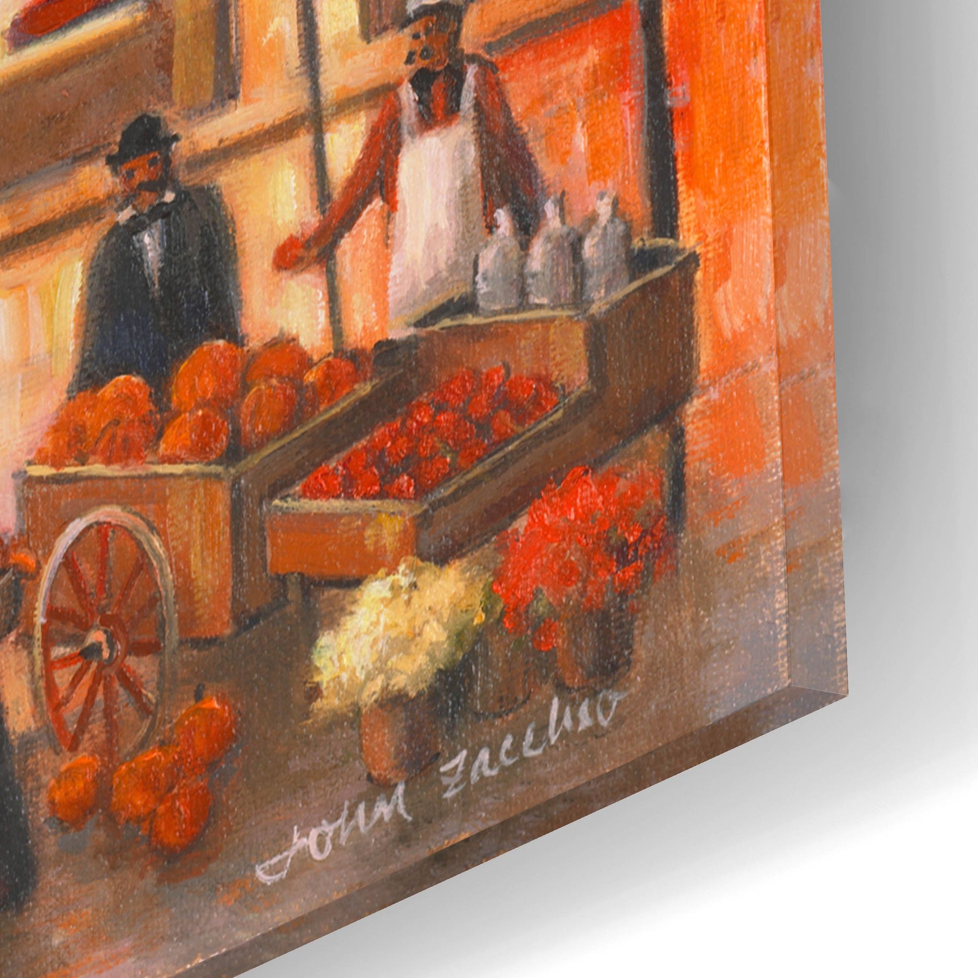 Epic Art 'Autumnal Breeze In Pleasantville' by John Zaccheo, Acrylic Glass Wall Art,16x12
