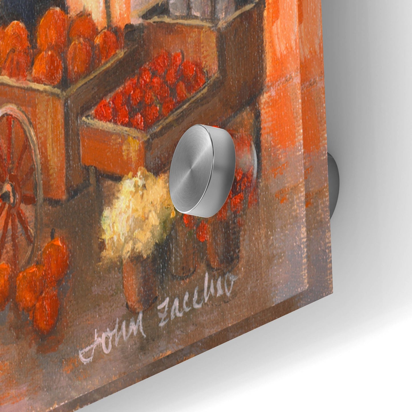 Epic Art 'Autumnal Breeze In Pleasantville' by John Zaccheo, Acrylic Glass Wall Art,36x24