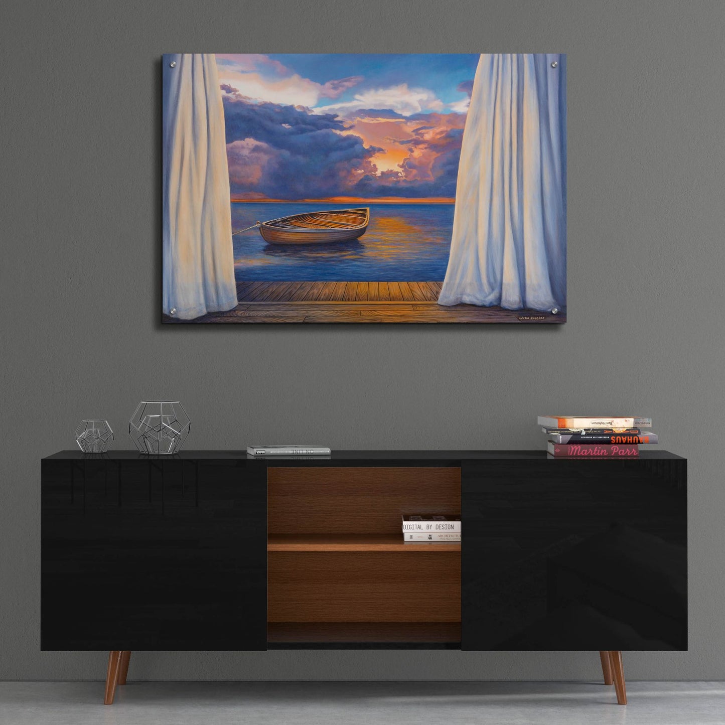 Epic Art 'Vacation View' by John Zaccheo, Acrylic Glass Wall Art,36x24