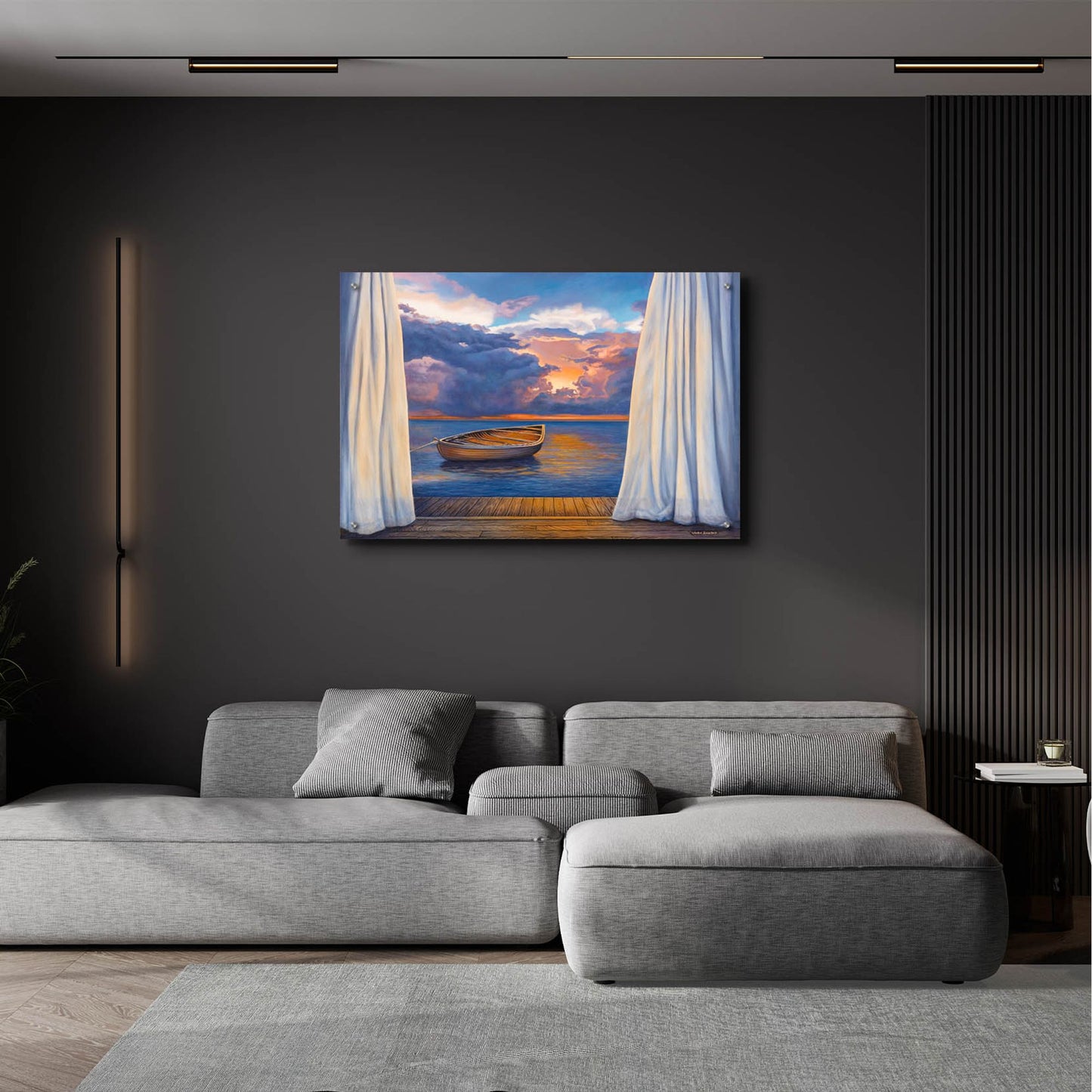 Epic Art 'Vacation View' by John Zaccheo, Acrylic Glass Wall Art,36x24