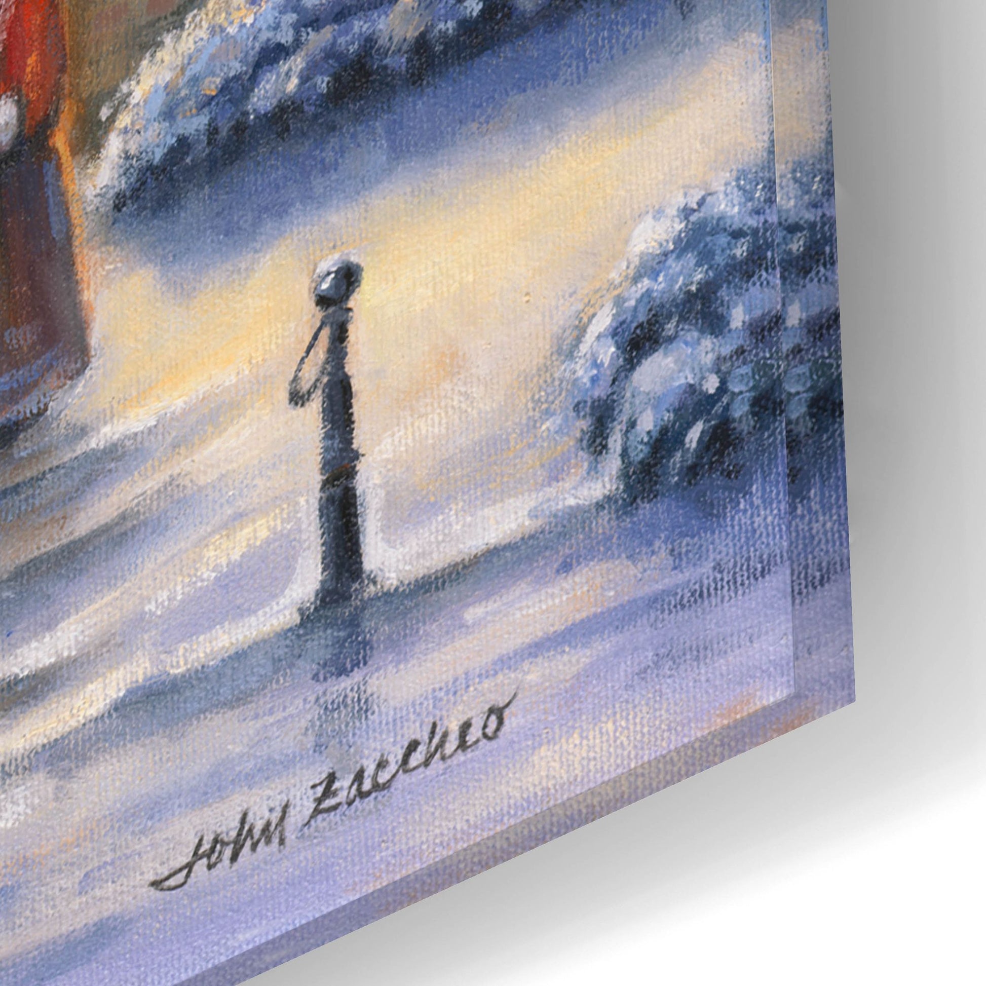 Epic Art 'Christmas Eve' by John Zaccheo, Acrylic Glass Wall Art,24x16