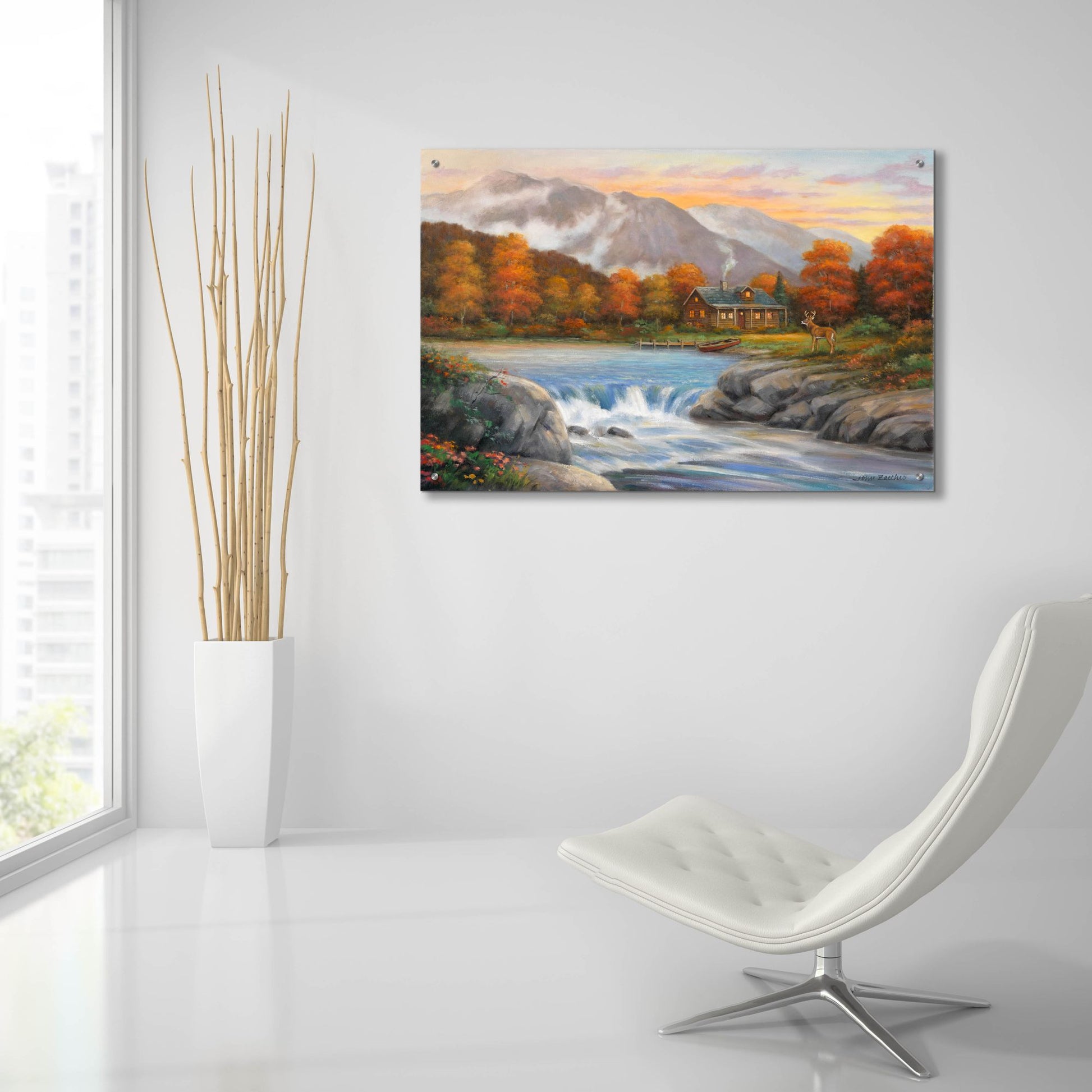 Epic Art 'Soft Light' by John Zaccheo, Acrylic Glass Wall Art,36x24