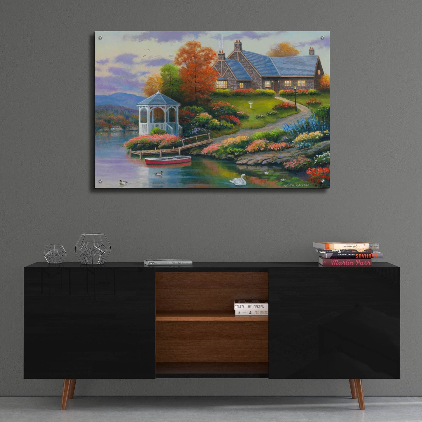 Epic Art 'Almost Autumn' by John Zaccheo, Acrylic Glass Wall Art,36x24