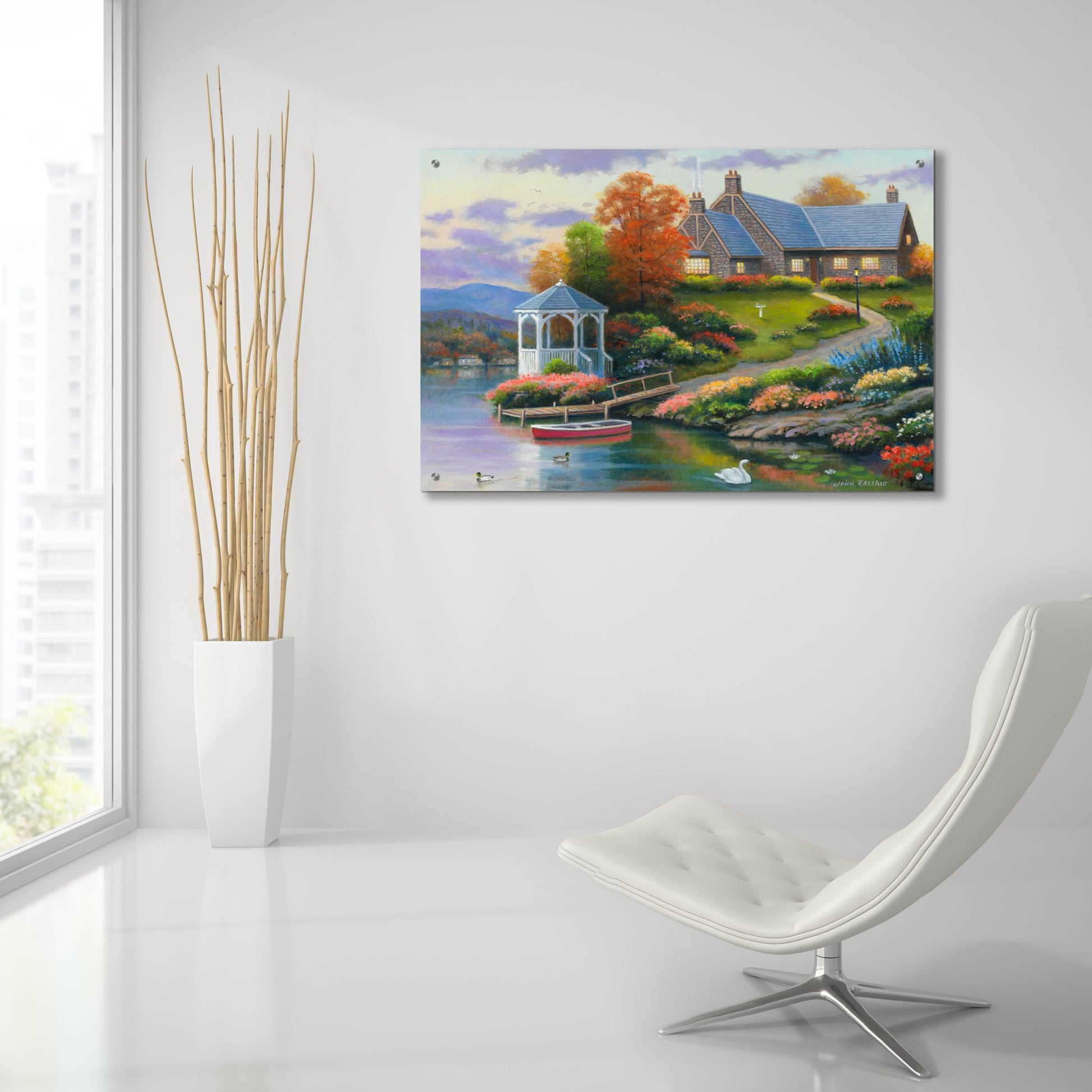 Epic Art 'Almost Autumn' by John Zaccheo, Acrylic Glass Wall Art,36x24