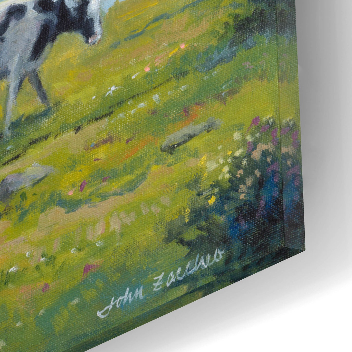 Epic Art 'Peaceful Pasture' by John Zaccheo, Acrylic Glass Wall Art,16x12