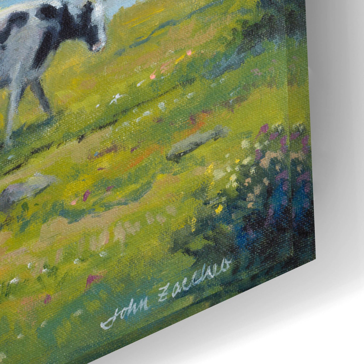 Epic Art 'Peaceful Pasture' by John Zaccheo, Acrylic Glass Wall Art,24x16