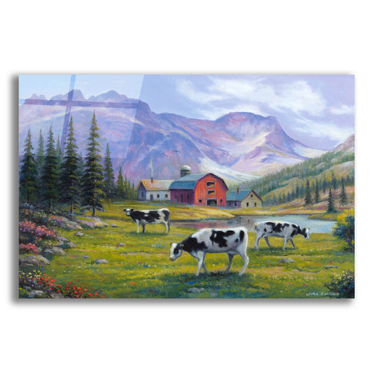 Epic Art 'Peaceful Pasture' by John Zaccheo, Acrylic Glass Wall Art