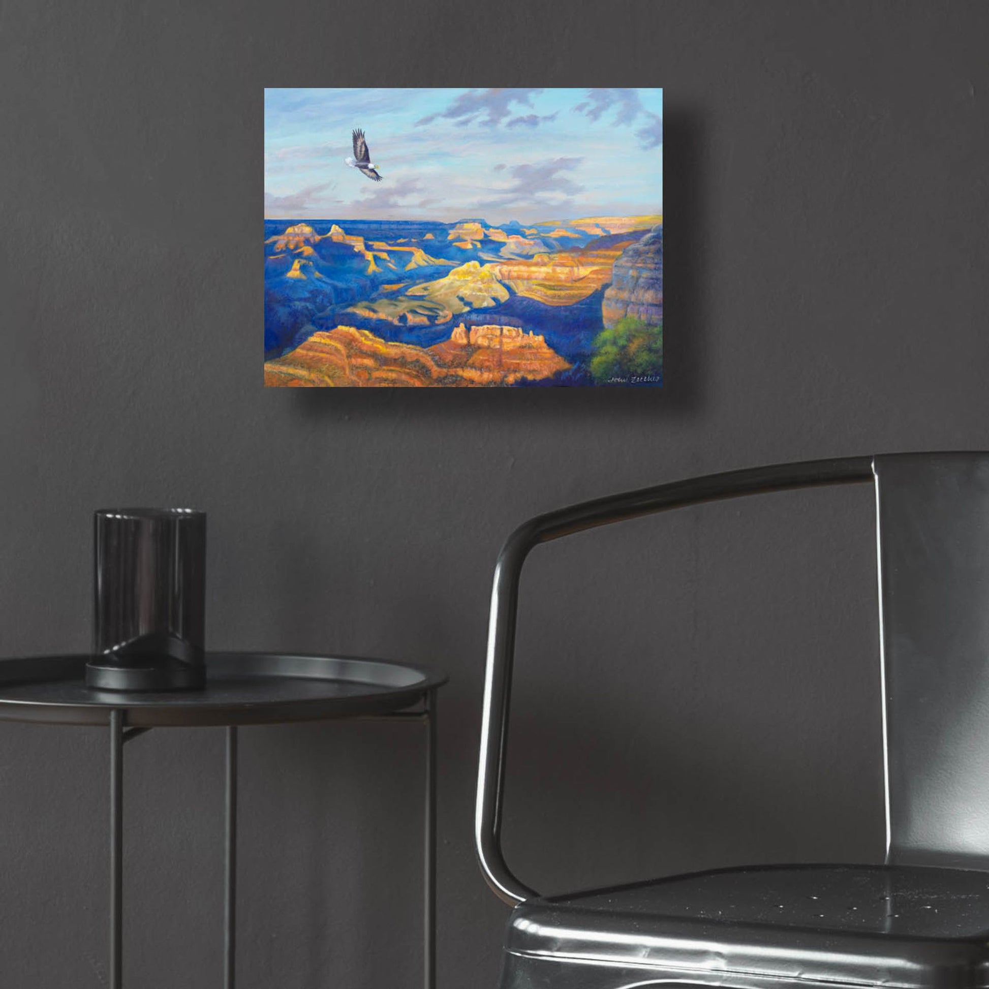 Epic Art 'Grand Canyon Vista' by John Zaccheo, Acrylic Glass Wall Art,16x12