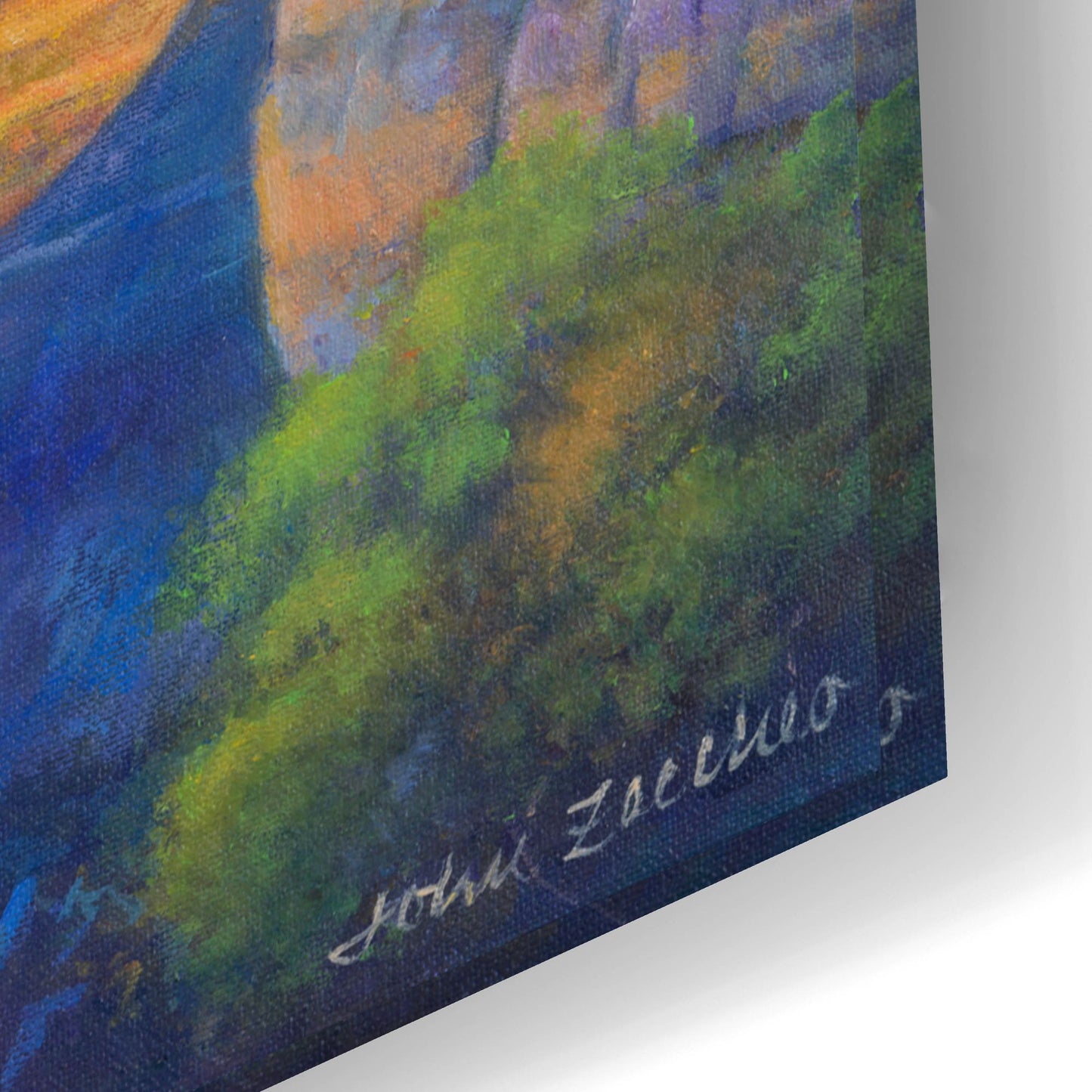 Epic Art 'Grand Canyon Vista' by John Zaccheo, Acrylic Glass Wall Art,24x16