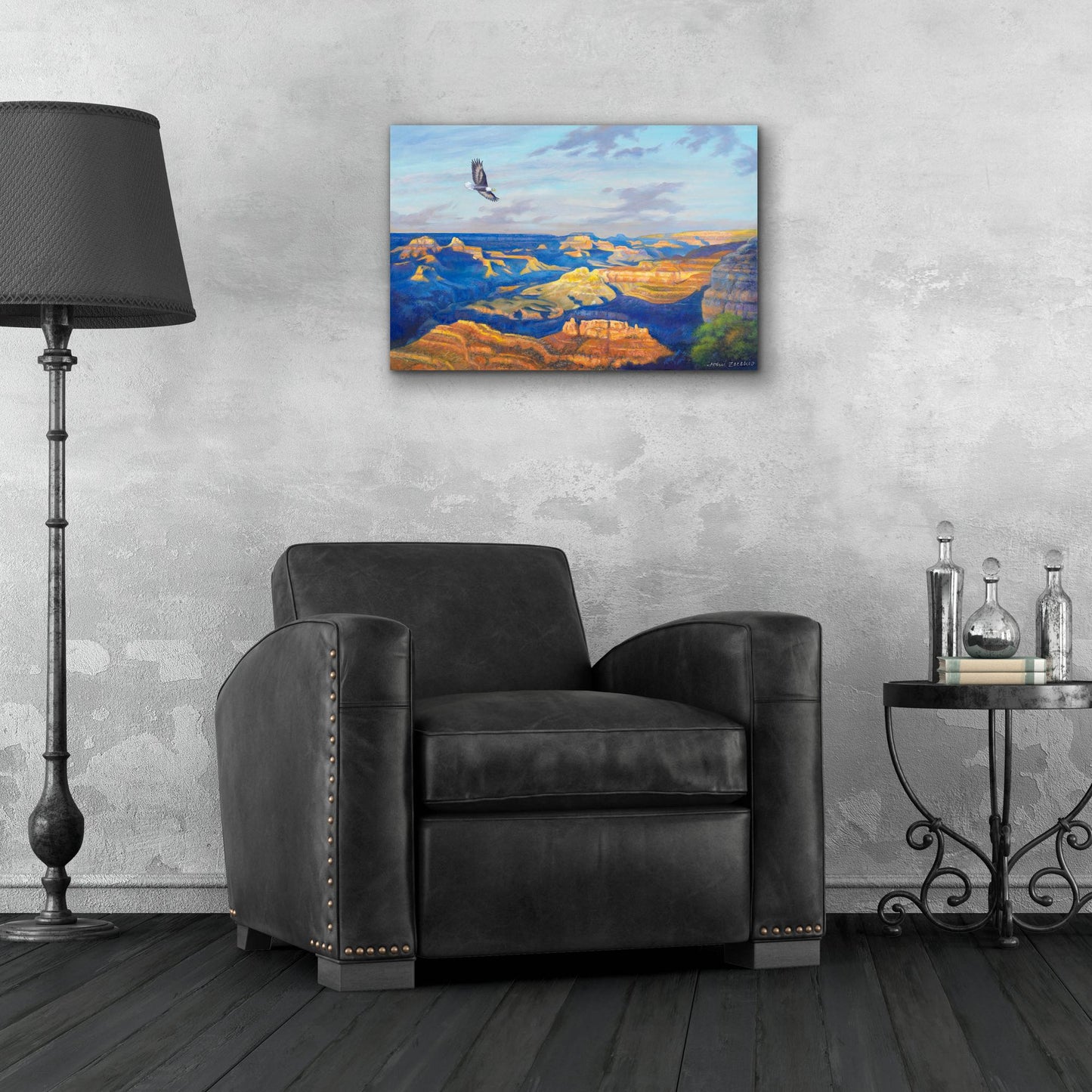 Epic Art 'Grand Canyon Vista' by John Zaccheo, Acrylic Glass Wall Art,24x16