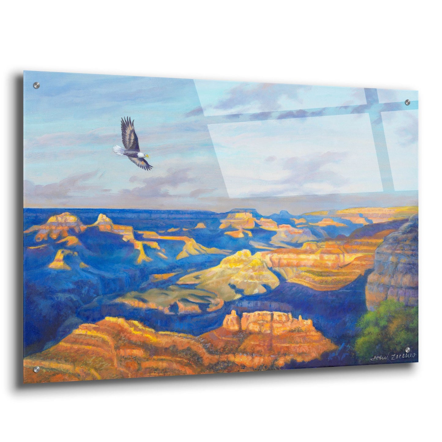 Epic Art 'Grand Canyon Vista' by John Zaccheo, Acrylic Glass Wall Art,36x24