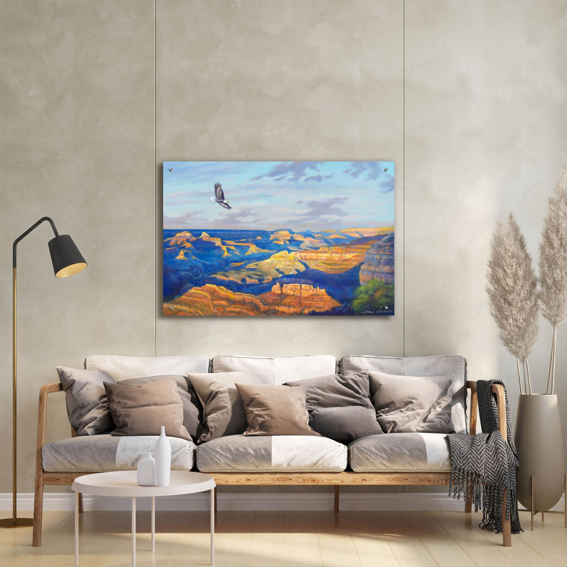 Epic Art 'Grand Canyon Vista' by John Zaccheo, Acrylic Glass Wall Art,36x24