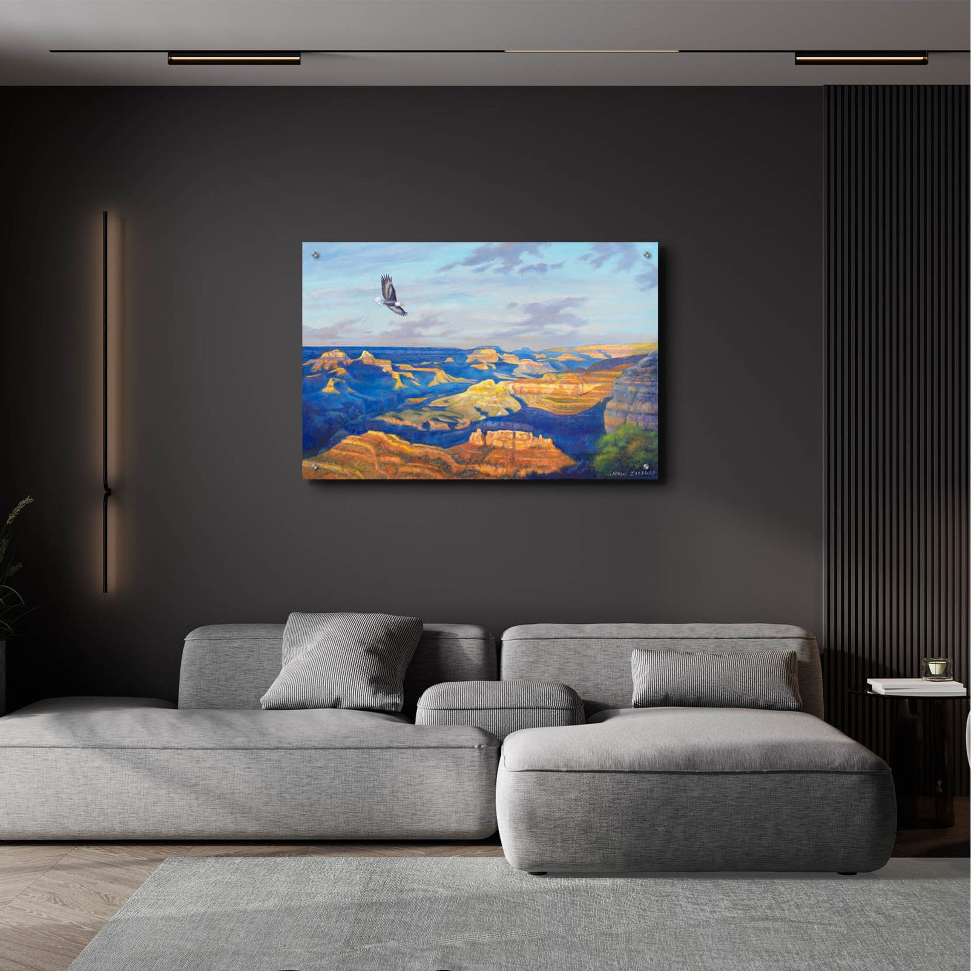 Epic Art 'Grand Canyon Vista' by John Zaccheo, Acrylic Glass Wall Art,36x24