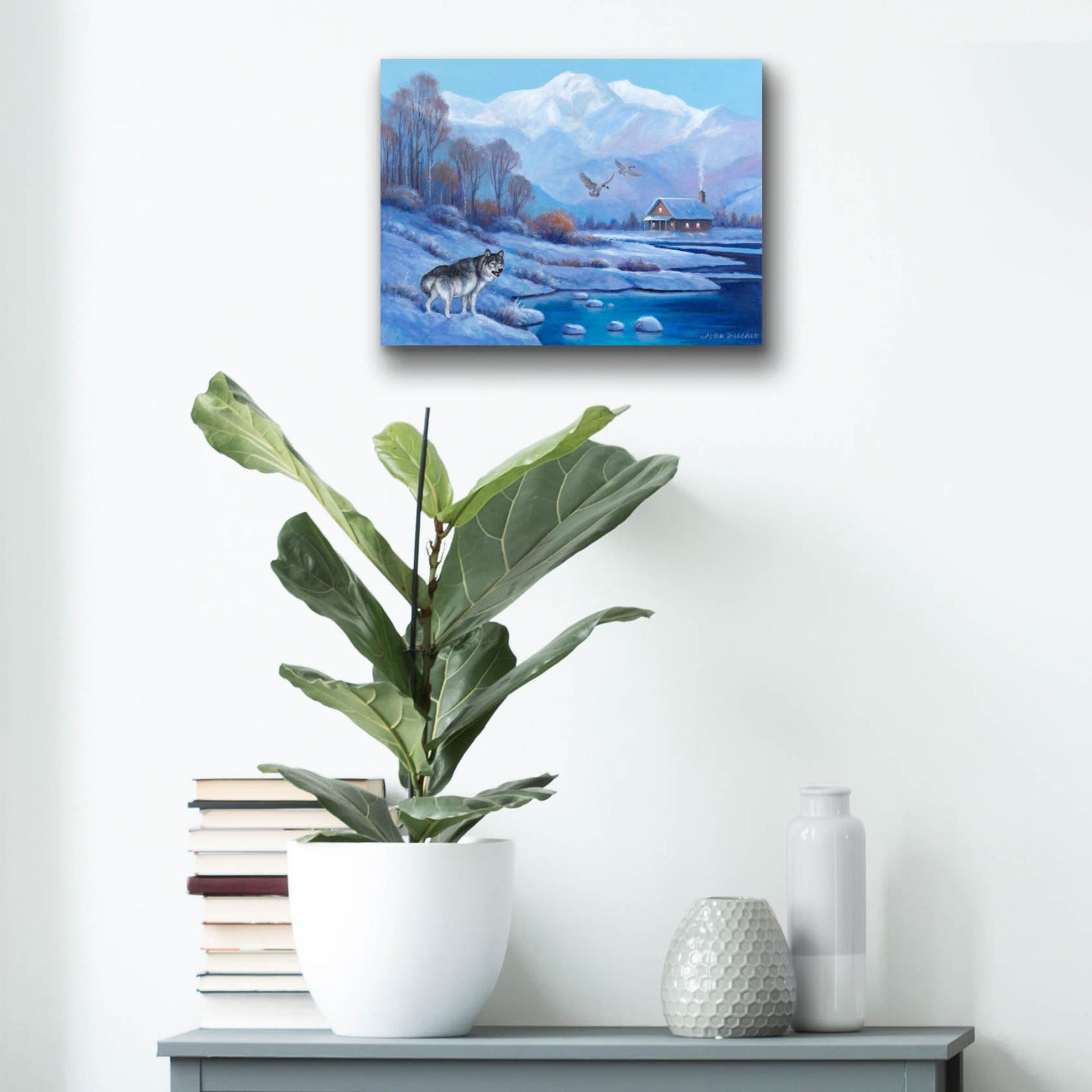 Epic Art 'Natures Gift to Winter' by John Zaccheo, Acrylic Glass Wall Art,16x12