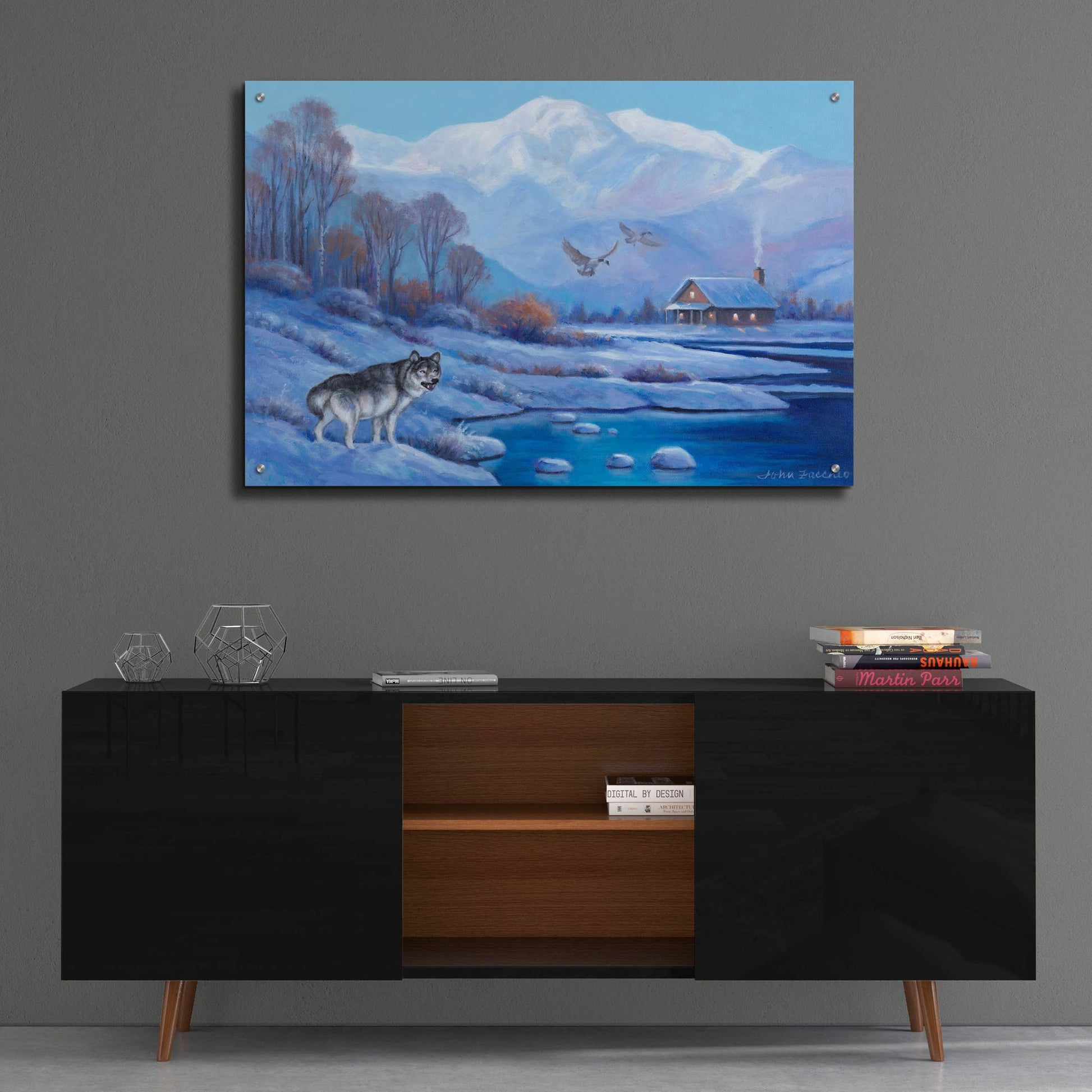 Epic Art 'Natures Gift to Winter' by John Zaccheo, Acrylic Glass Wall Art,36x24