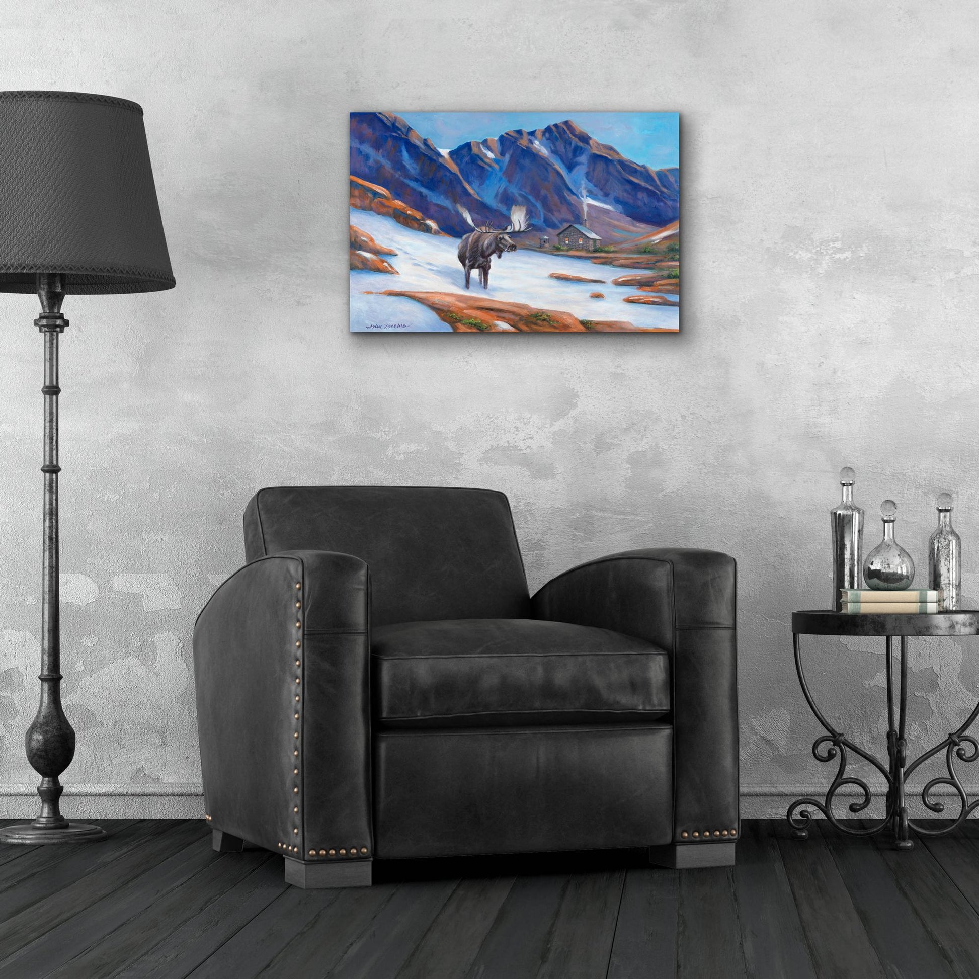 Epic Art 'High in the Rockies' by John Zaccheo, Acrylic Glass Wall Art,24x16