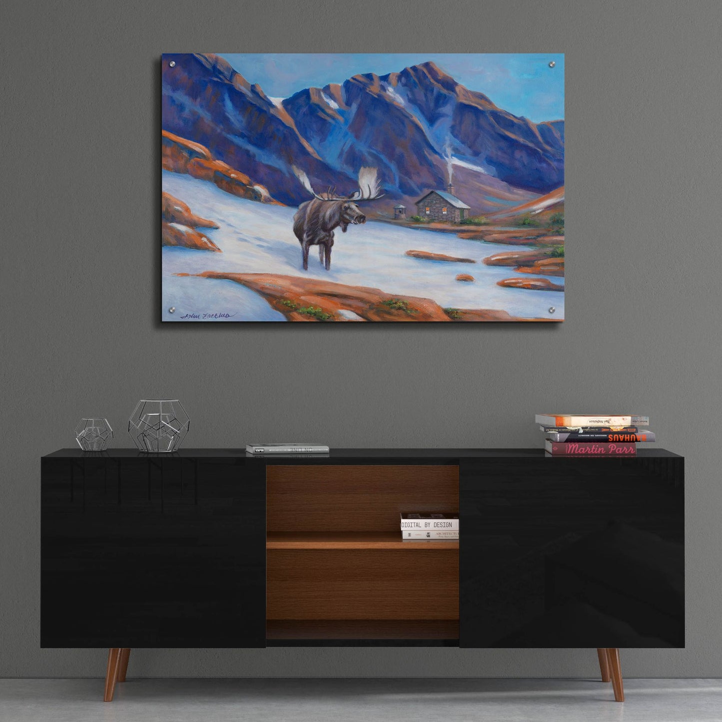 Epic Art 'High in the Rockies' by John Zaccheo, Acrylic Glass Wall Art,36x24