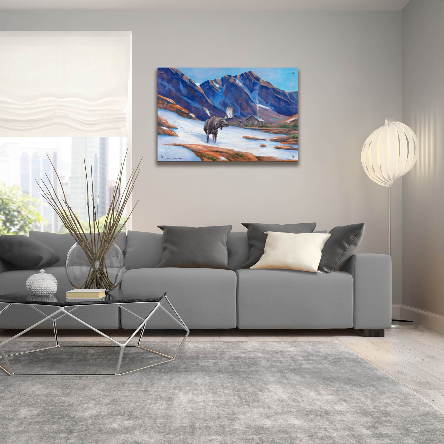 Epic Art 'High in the Rockies' by John Zaccheo, Acrylic Glass Wall Art,36x24