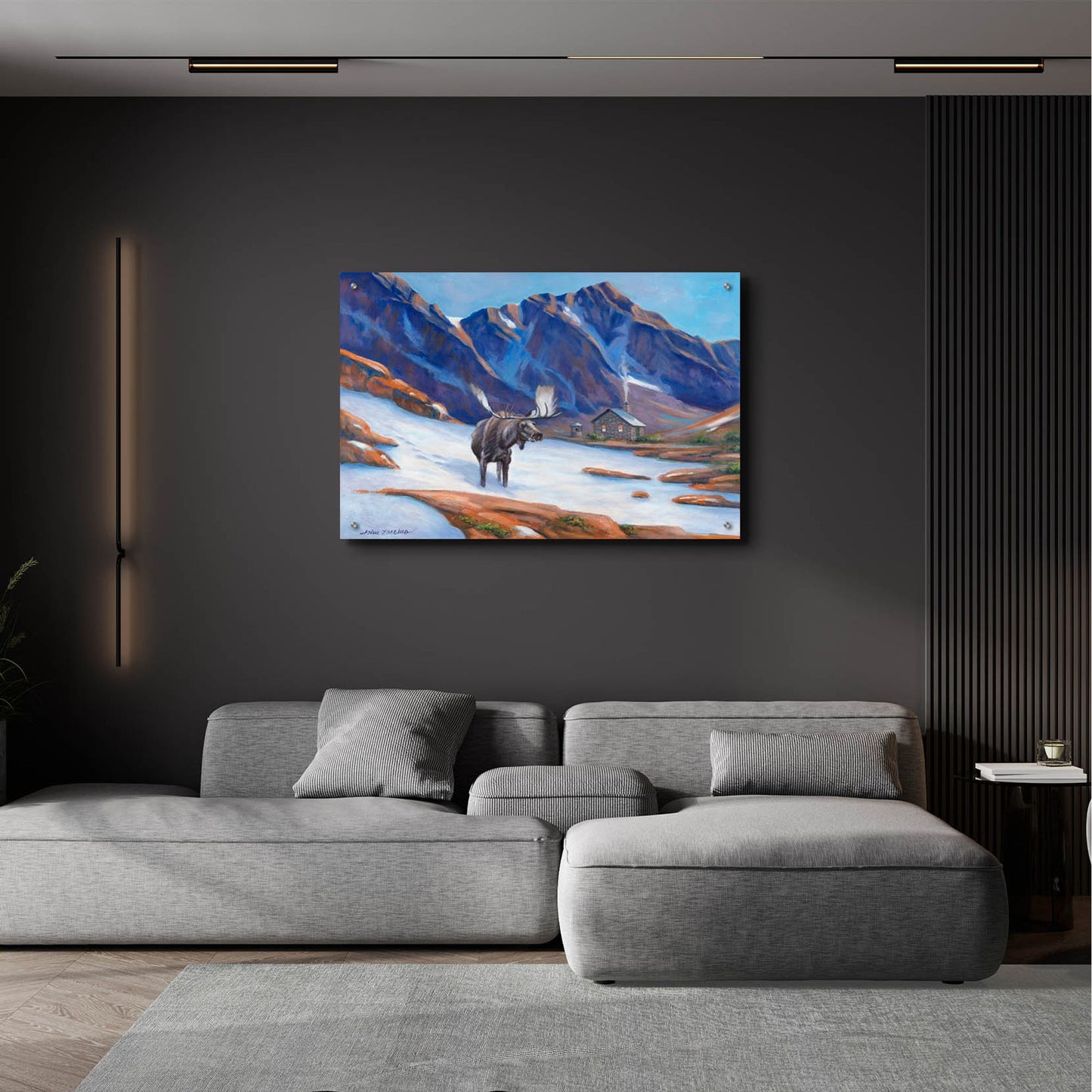 Epic Art 'High in the Rockies' by John Zaccheo, Acrylic Glass Wall Art,36x24