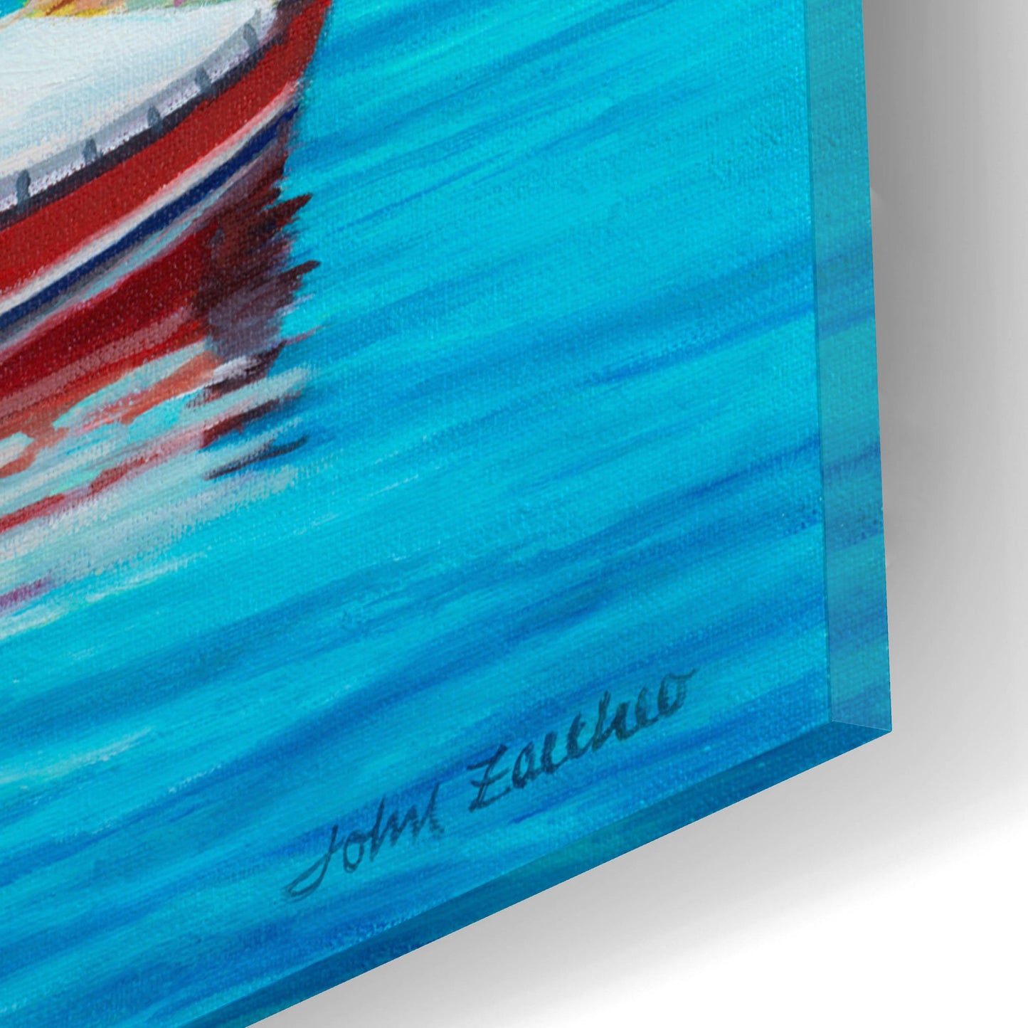 Epic Art 'Portofino' by John Zaccheo, Acrylic Glass Wall Art,16x12