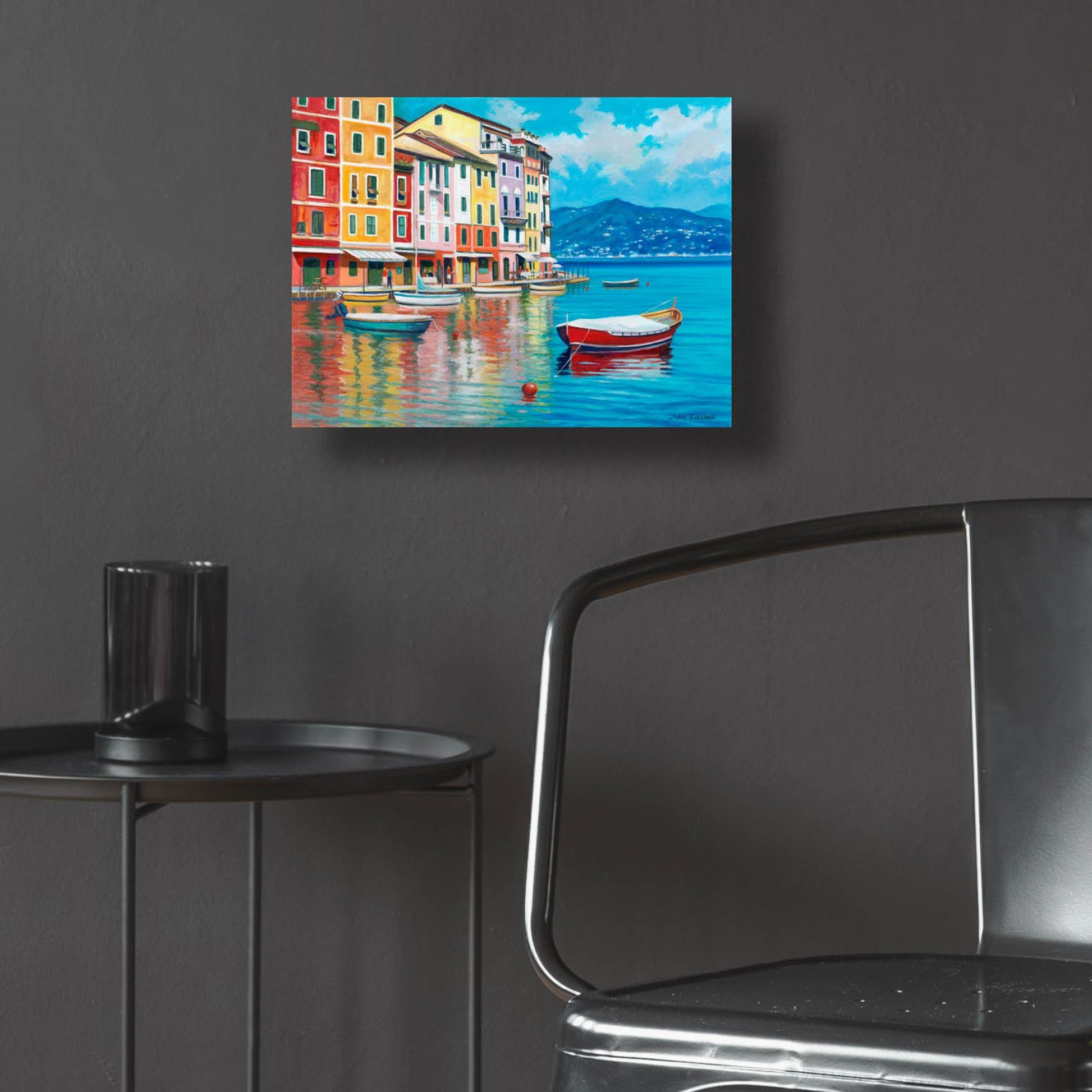 Epic Art 'Portofino' by John Zaccheo, Acrylic Glass Wall Art,16x12